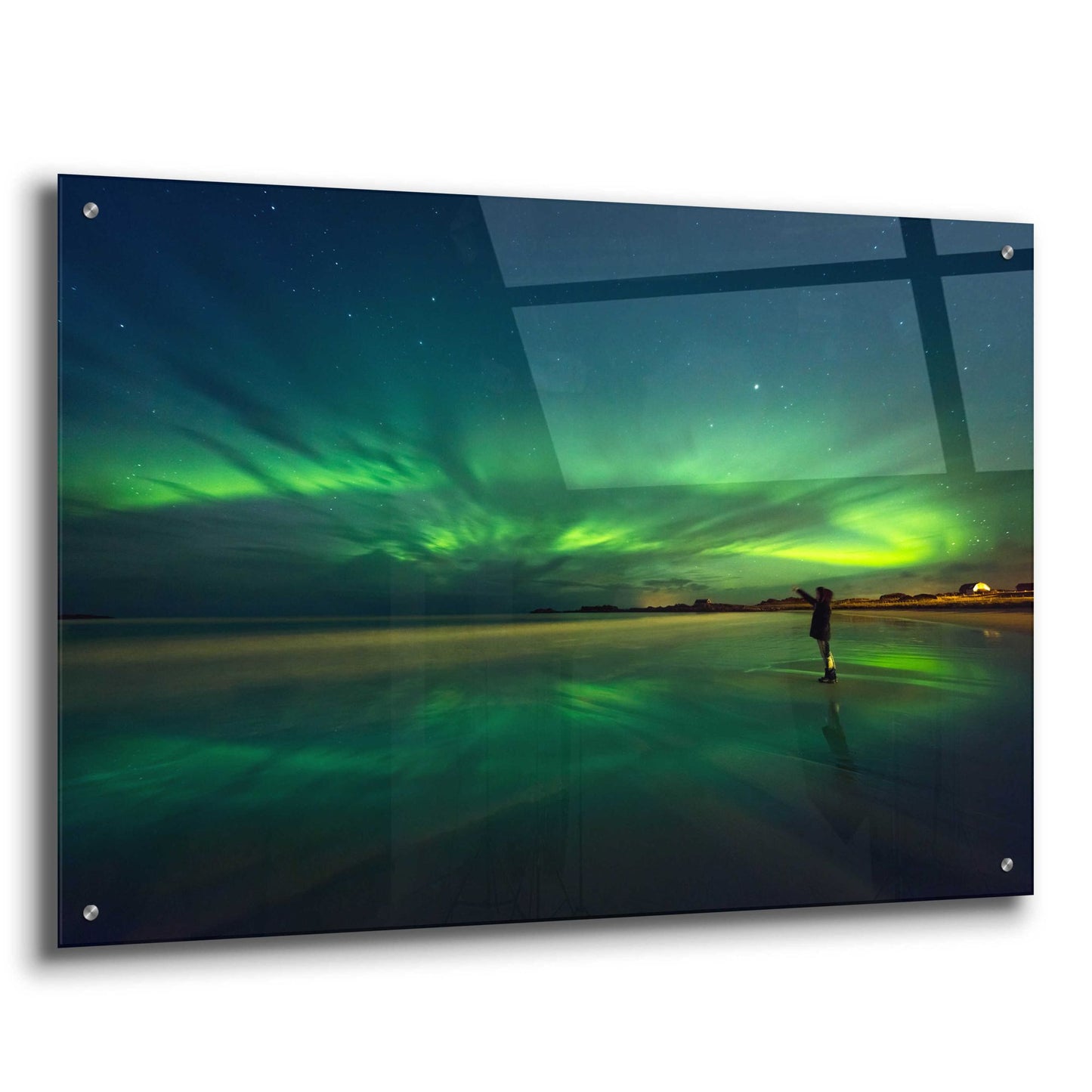 Epic Art 'Amazing View On The Northern Lights' by Epic Portfolio, Acrylic Glass Wall Art,36x24