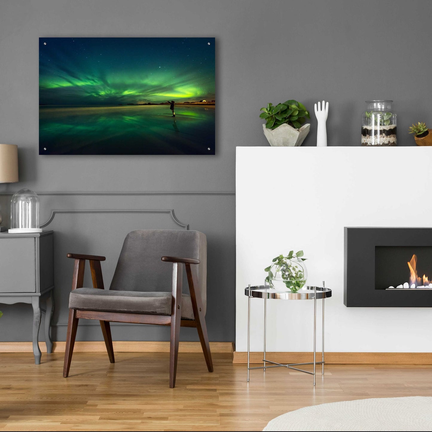 Epic Art 'Amazing View On The Northern Lights' by Epic Portfolio, Acrylic Glass Wall Art,36x24