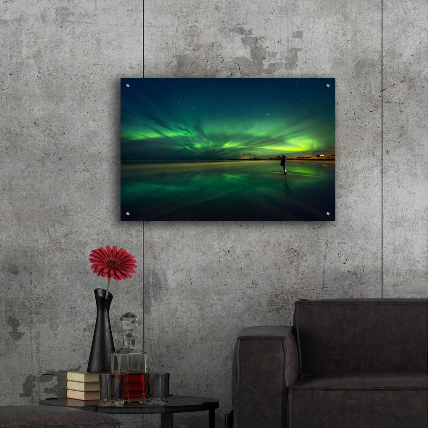 Epic Art 'Amazing View On The Northern Lights' by Epic Portfolio, Acrylic Glass Wall Art,36x24