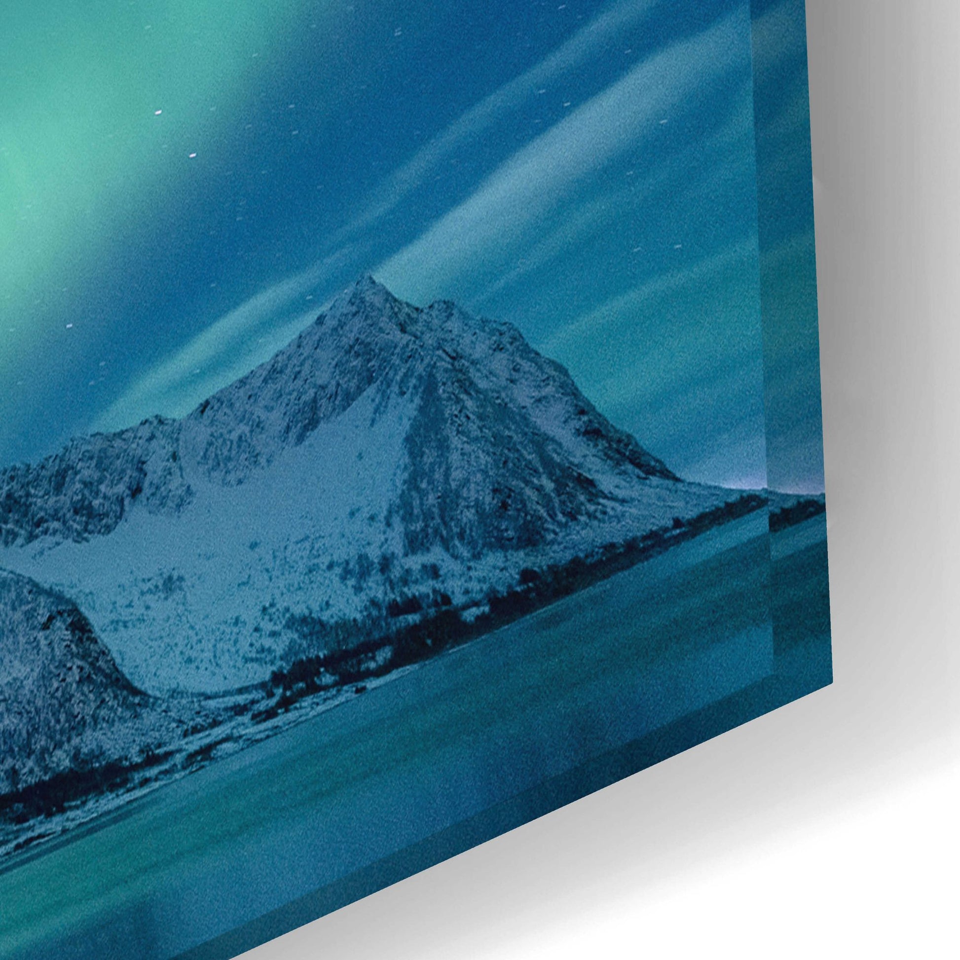 Epic Art 'Aurora Borealis In Norway Green' by Epic Portfolio, Acrylic Glass Wall Art,24x16