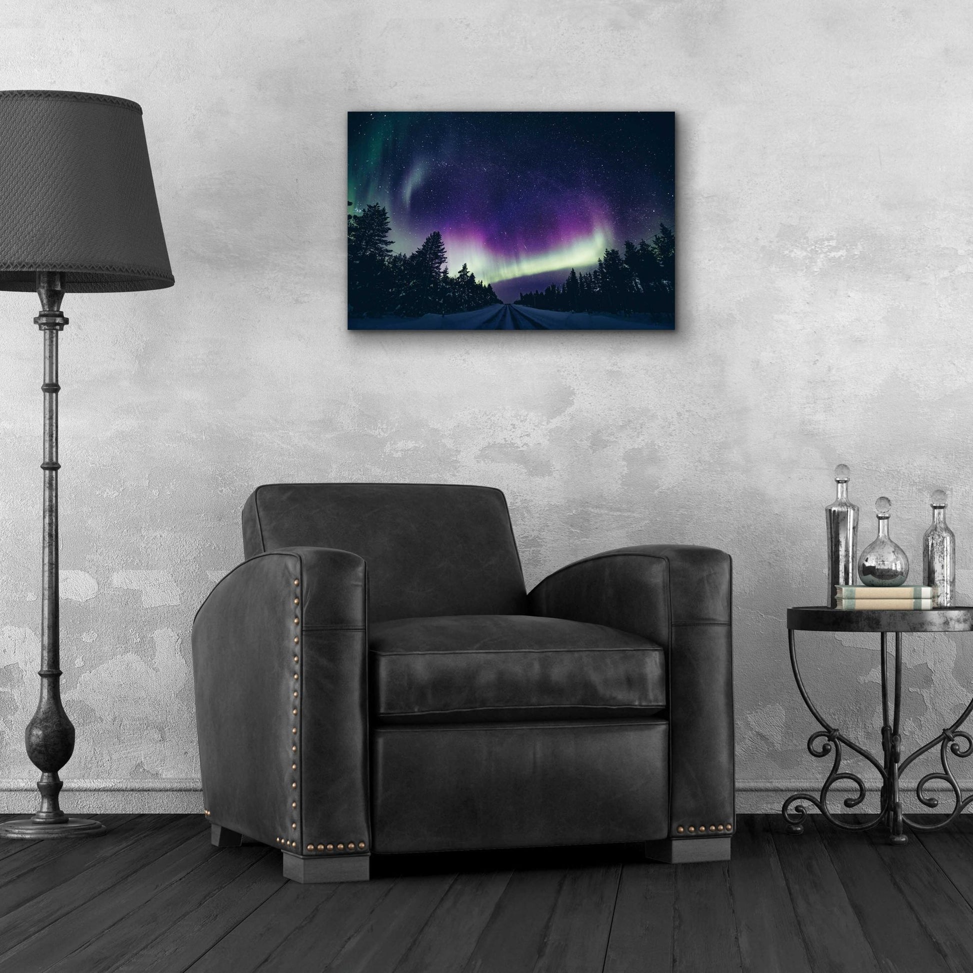 Epic Art 'Colorful Polar Arctic Northern Lights' by Epic Portfolio, Acrylic Glass Wall Art,24x16