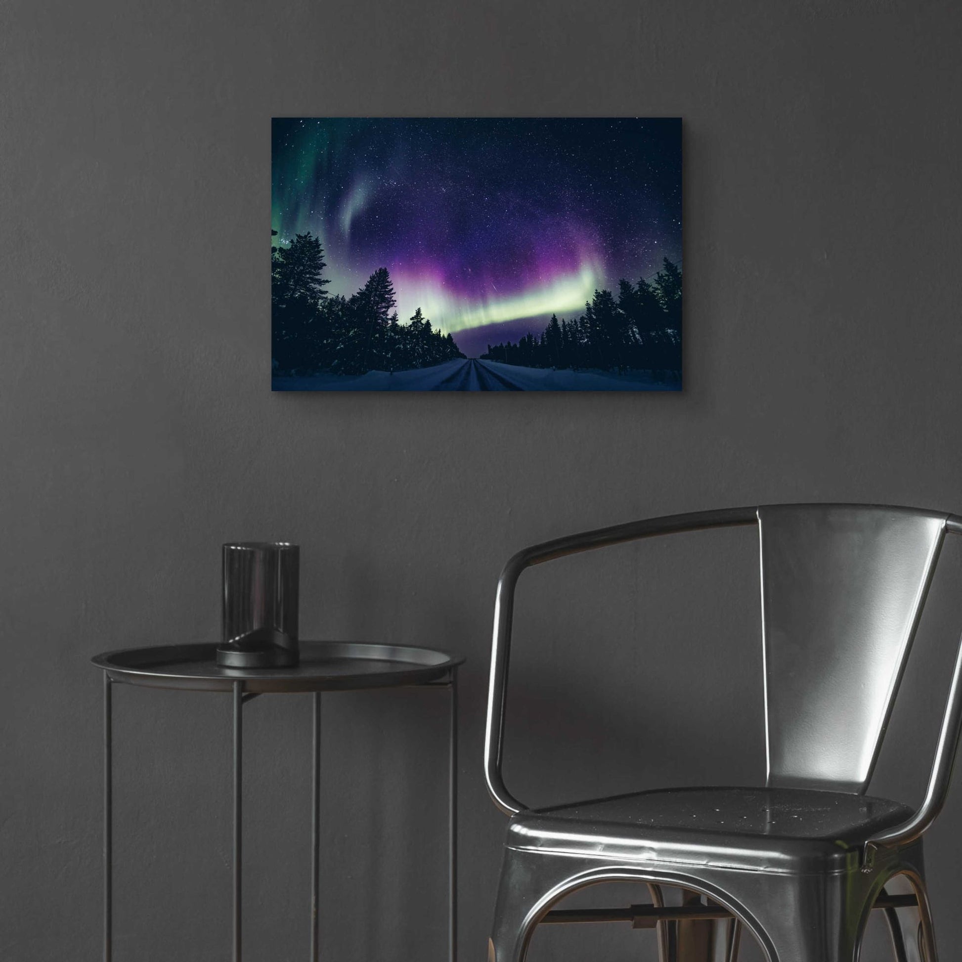 Epic Art 'Colorful Polar Arctic Northern Lights' by Epic Portfolio, Acrylic Glass Wall Art,24x16