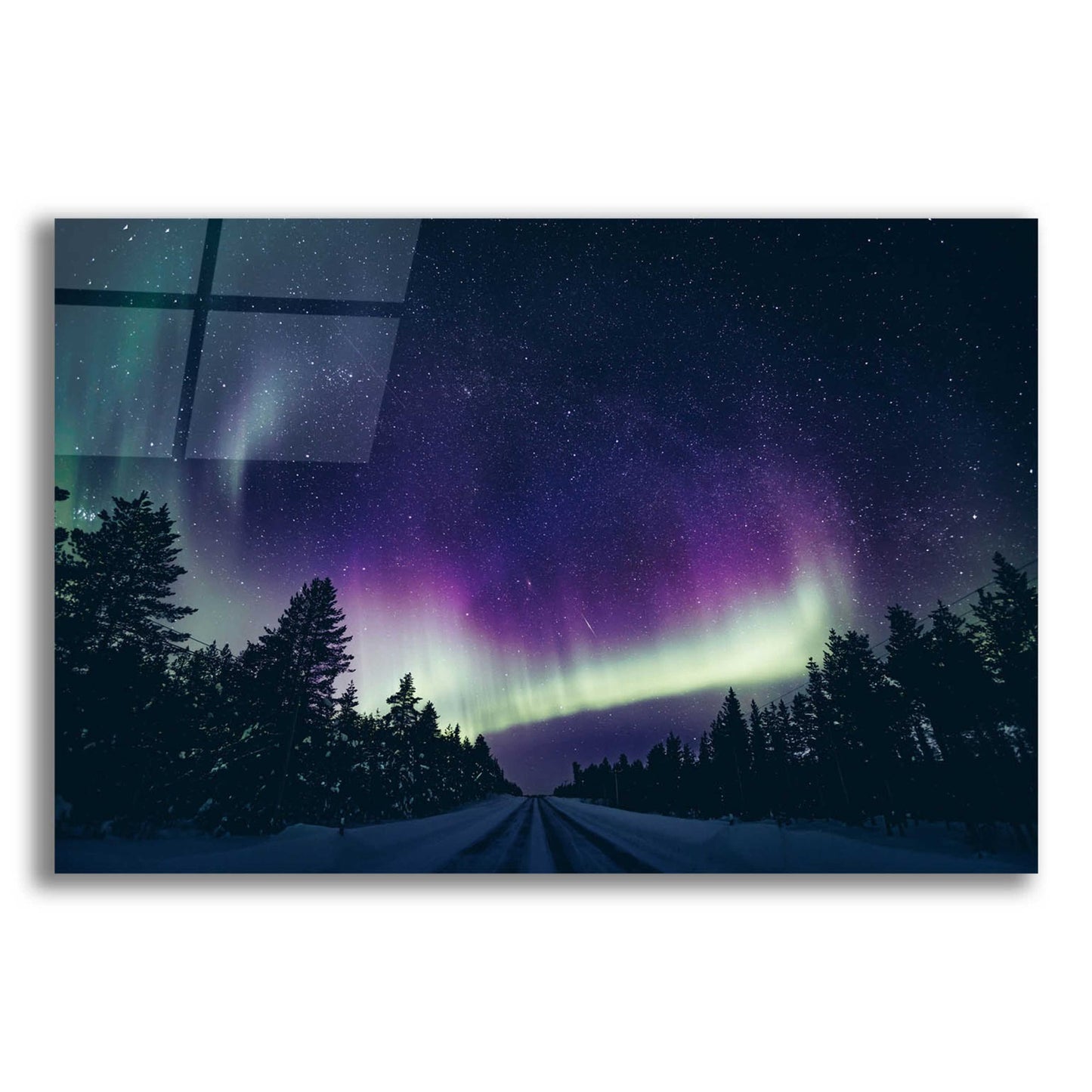 Epic Art 'Colorful Polar Arctic Northern Lights' by Epic Portfolio, Acrylic Glass Wall Art