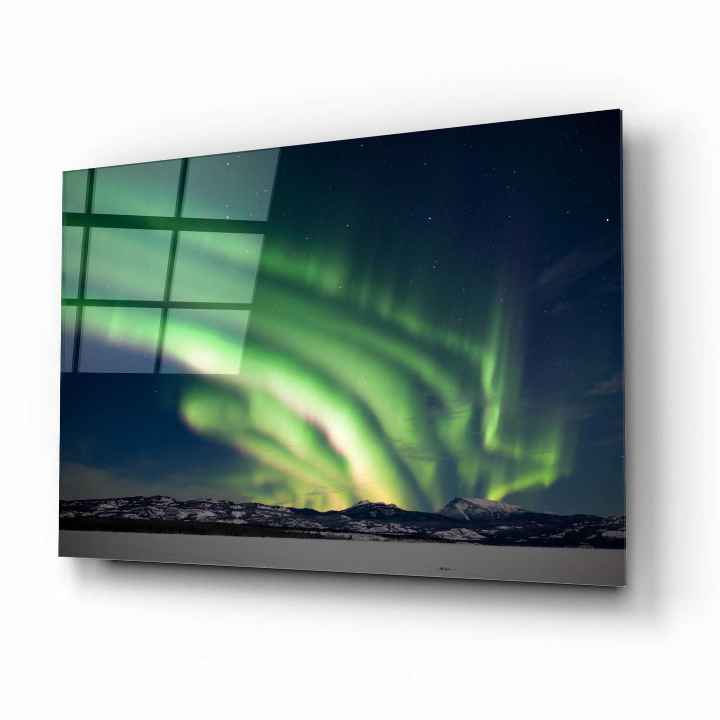 Epic Art 'Dancing Northern Lights' by Epic Portfolio, Acrylic Glass Wall Art,16x12