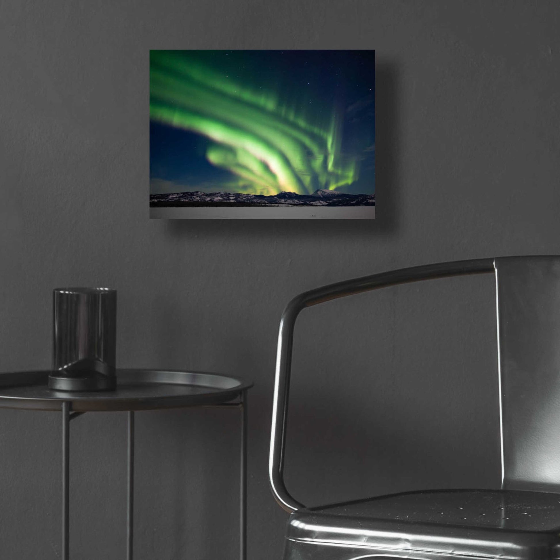 Epic Art 'Dancing Northern Lights' by Epic Portfolio, Acrylic Glass Wall Art,16x12