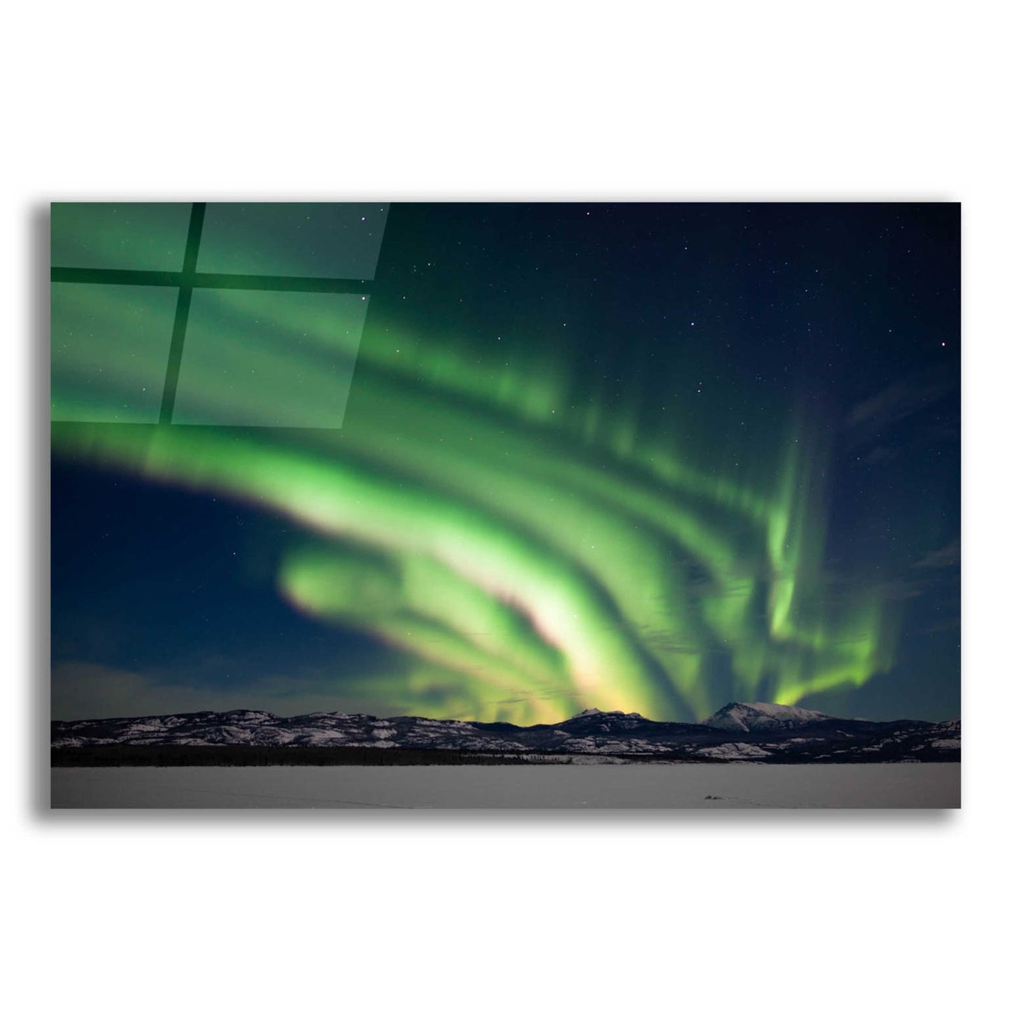 Epic Art 'Dancing Northern Lights' by Epic Portfolio, Acrylic Glass Wall Art,16x12