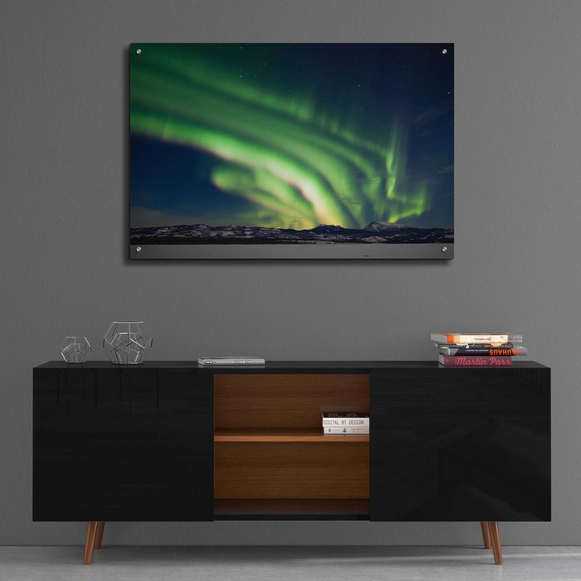 Epic Art 'Dancing Northern Lights' by Epic Portfolio, Acrylic Glass Wall Art,36x24