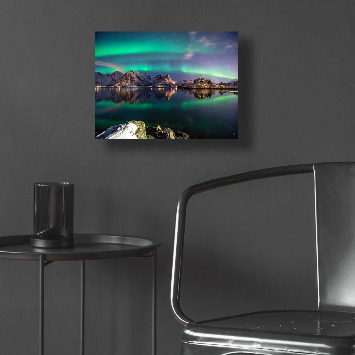 Epic Art 'Northern Light Aurora Borealis' by Epic Portfolio, Acrylic Glass Wall Art,16x12