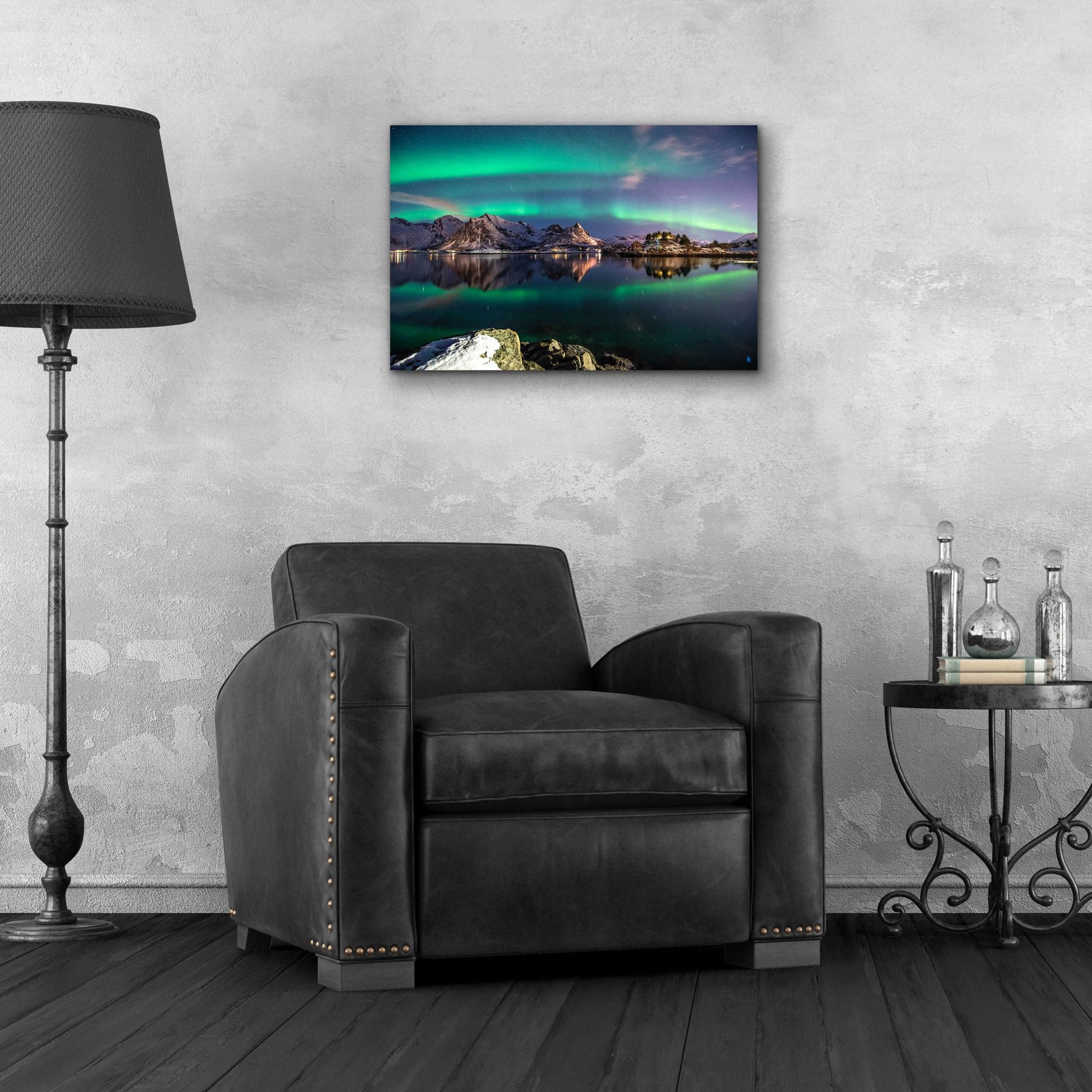 Epic Art 'Northern Light Aurora Borealis' by Epic Portfolio, Acrylic Glass Wall Art,24x16