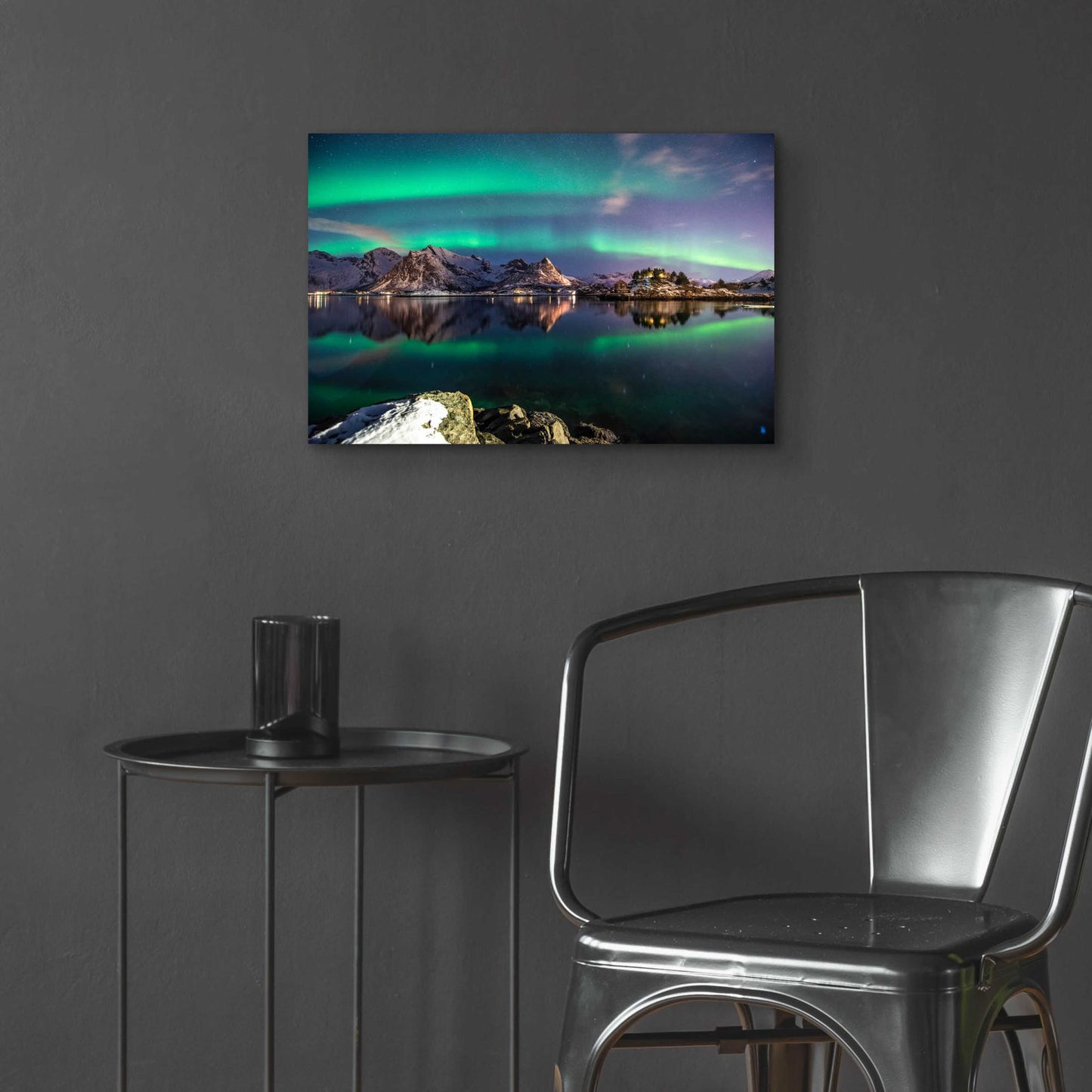 Epic Art 'Northern Light Aurora Borealis' by Epic Portfolio, Acrylic Glass Wall Art,24x16