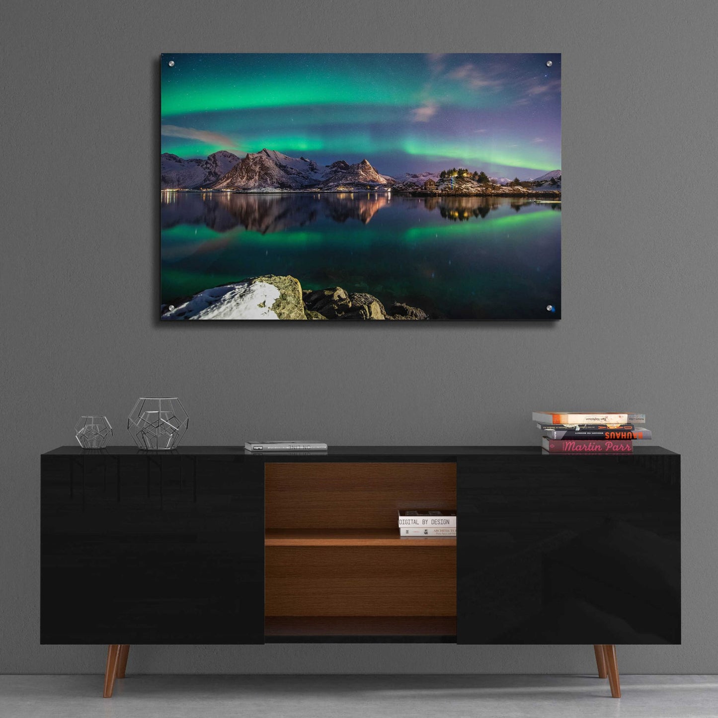 Epic Art 'Northern Light Aurora Borealis' by Epic Portfolio, Acrylic Glass Wall Art,36x24