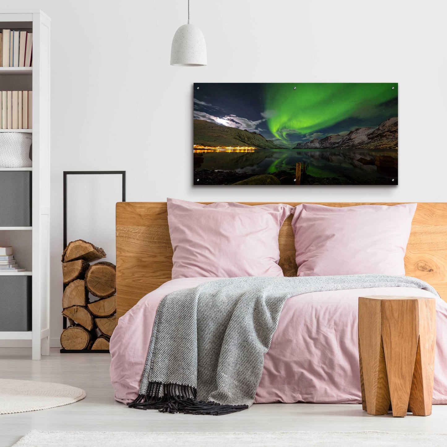 Epic Art 'Northern Lights 1' by Epic Portfolio, Acrylic Glass Wall Art,48x24