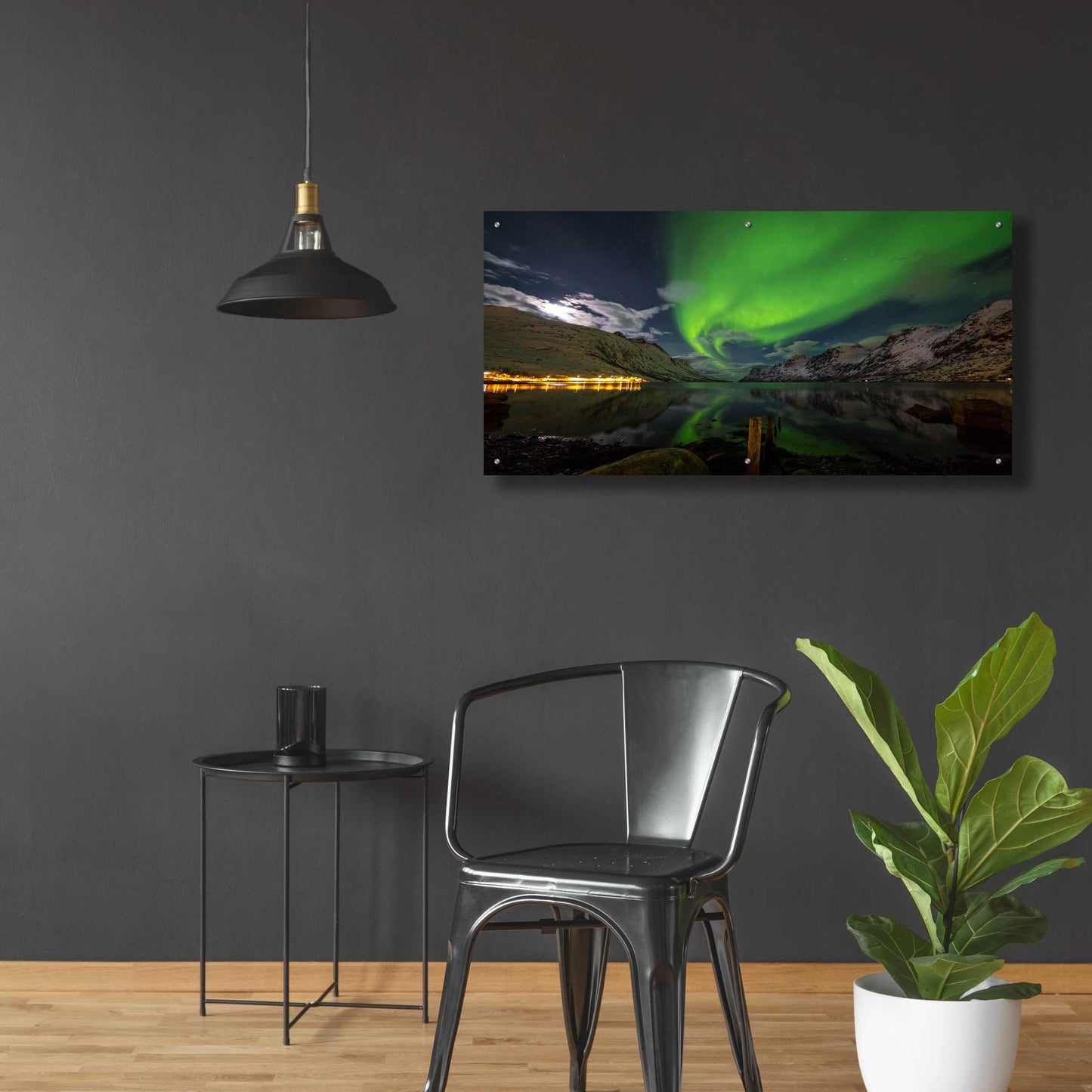 Epic Art 'Northern Lights 1' by Epic Portfolio, Acrylic Glass Wall Art,48x24