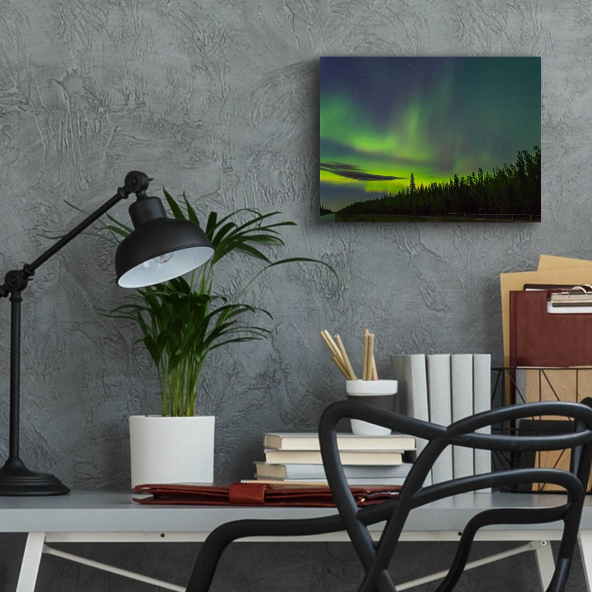 Epic Art 'Northern Lights 3' by Epic Portfolio, Acrylic Glass Wall Art,16x12