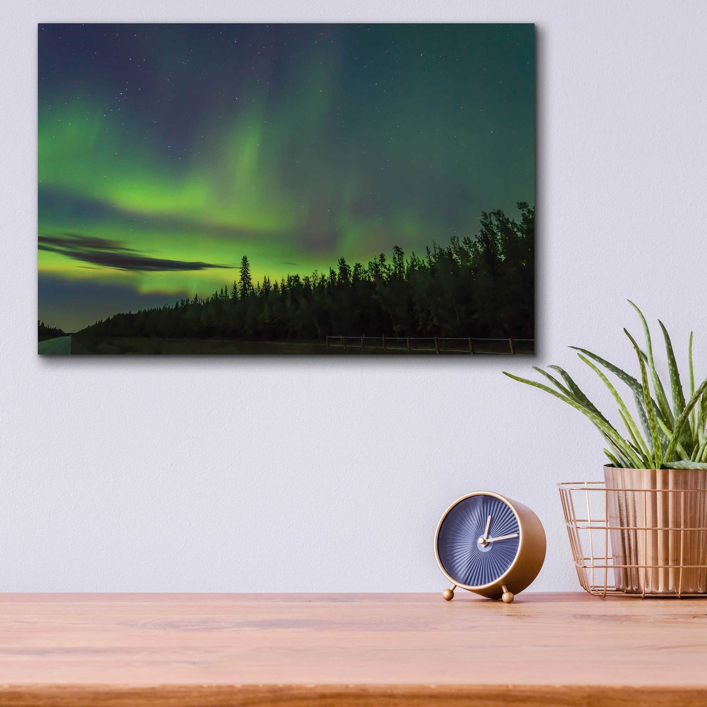 Epic Art 'Northern Lights 3' by Epic Portfolio, Acrylic Glass Wall Art,16x12