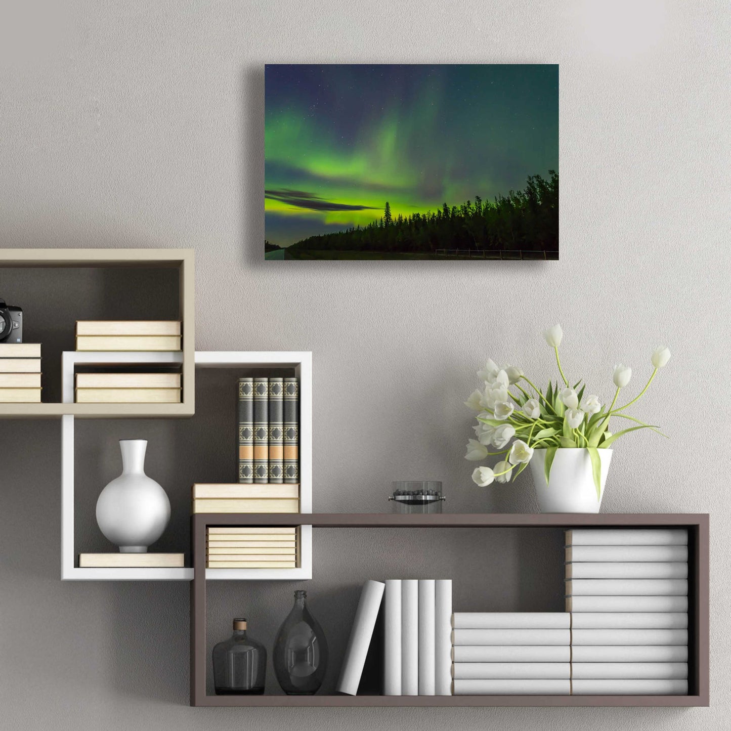 Epic Art 'Northern Lights 3' by Epic Portfolio, Acrylic Glass Wall Art,24x16