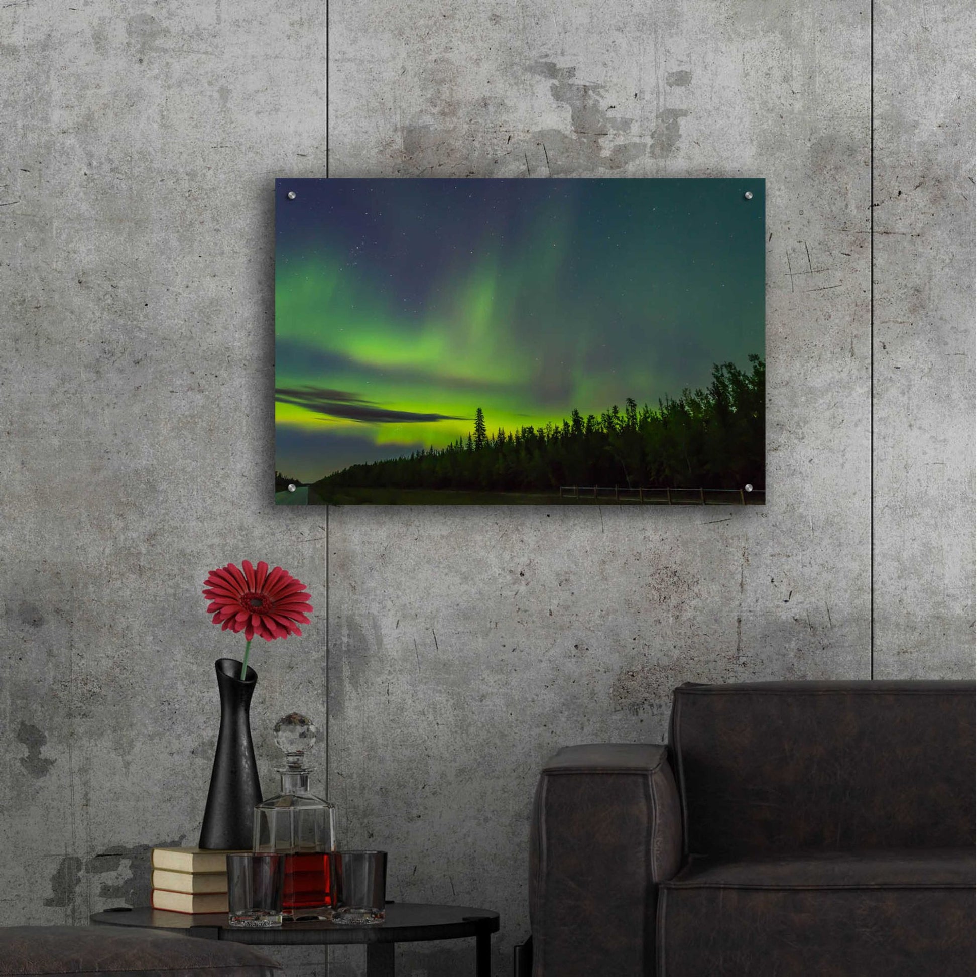 Epic Art 'Northern Lights 3' by Epic Portfolio, Acrylic Glass Wall Art,36x24