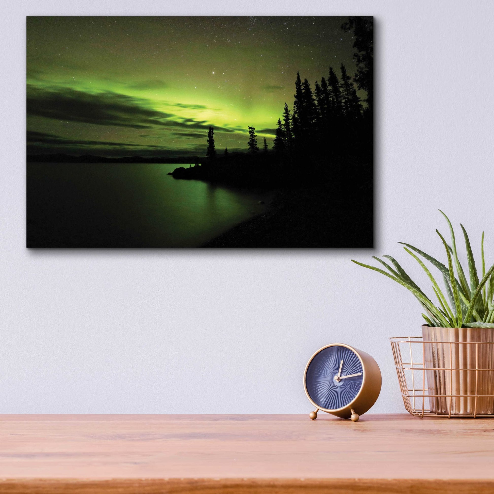 Epic Art 'Northern Lights 4' by Epic Portfolio, Acrylic Glass Wall Art,16x12