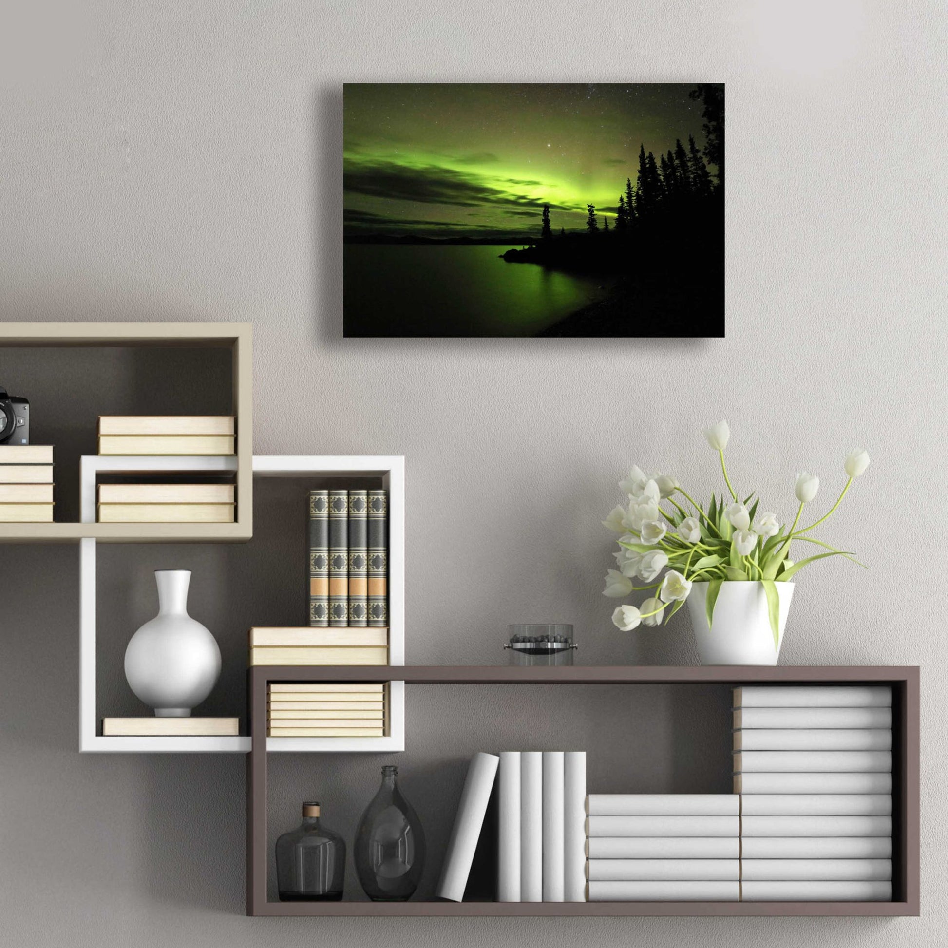 Epic Art 'Northern Lights 4' by Epic Portfolio, Acrylic Glass Wall Art,24x16