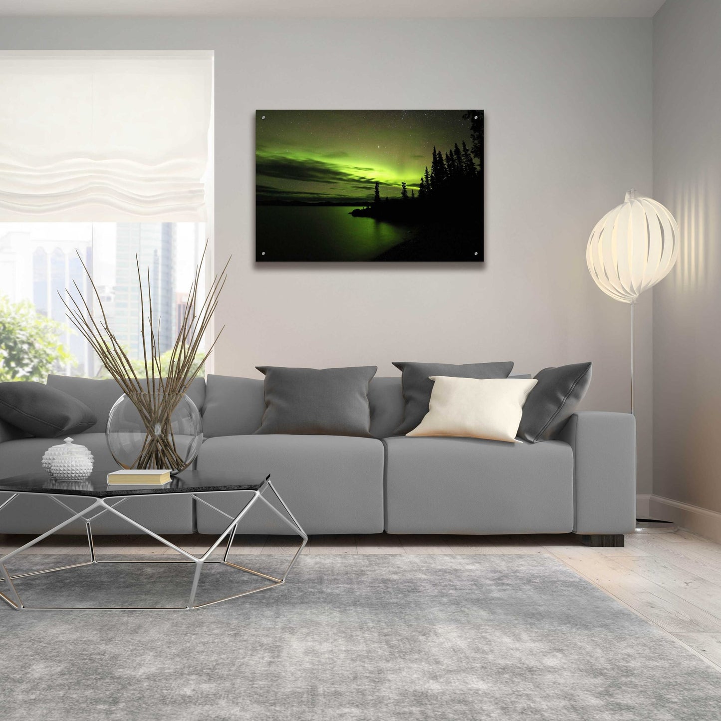 Epic Art 'Northern Lights 4' by Epic Portfolio, Acrylic Glass Wall Art,36x24