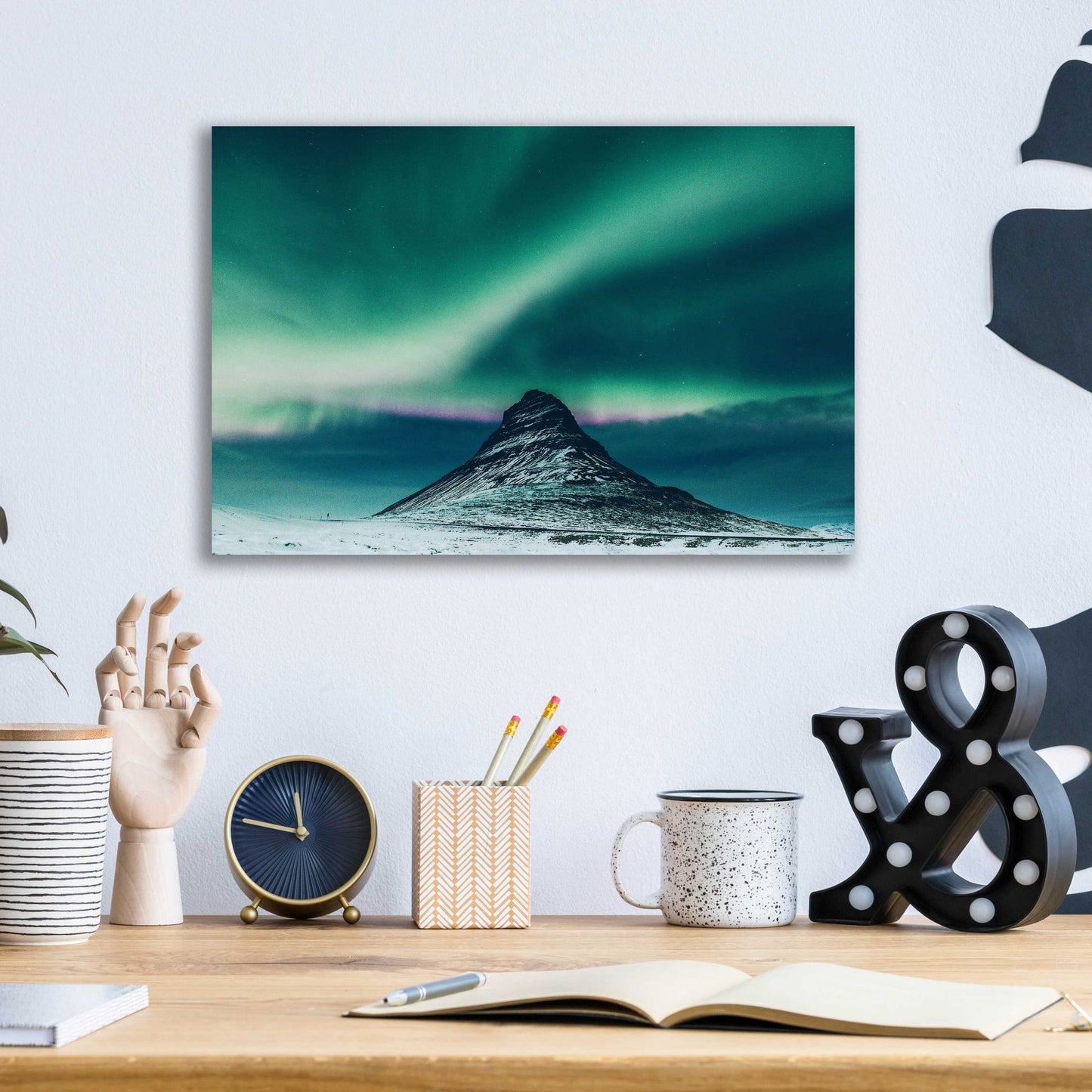 Epic Art 'Northern Lights 5' by Epic Portfolio, Acrylic Glass Wall Art,16x12