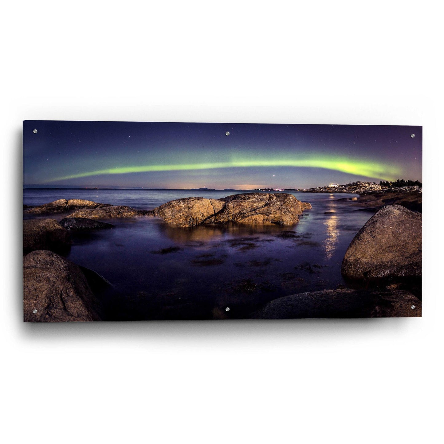 Epic Art 'Northern Lights 6' by Epic Portfolio, Acrylic Glass Wall Art,48x24