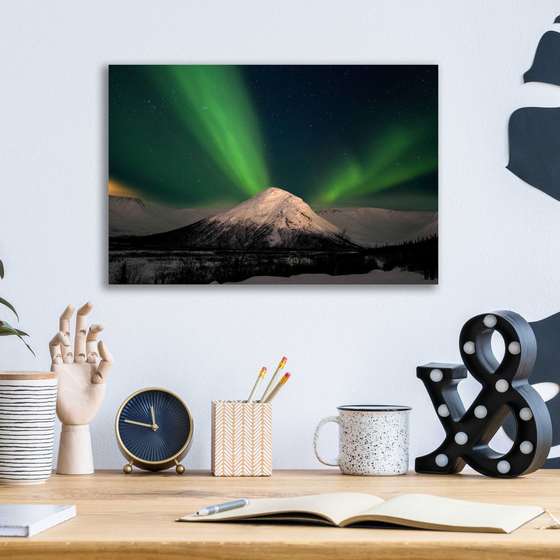 Epic Art 'Northern Lights 7' by Epic Portfolio, Acrylic Glass Wall Art,16x12