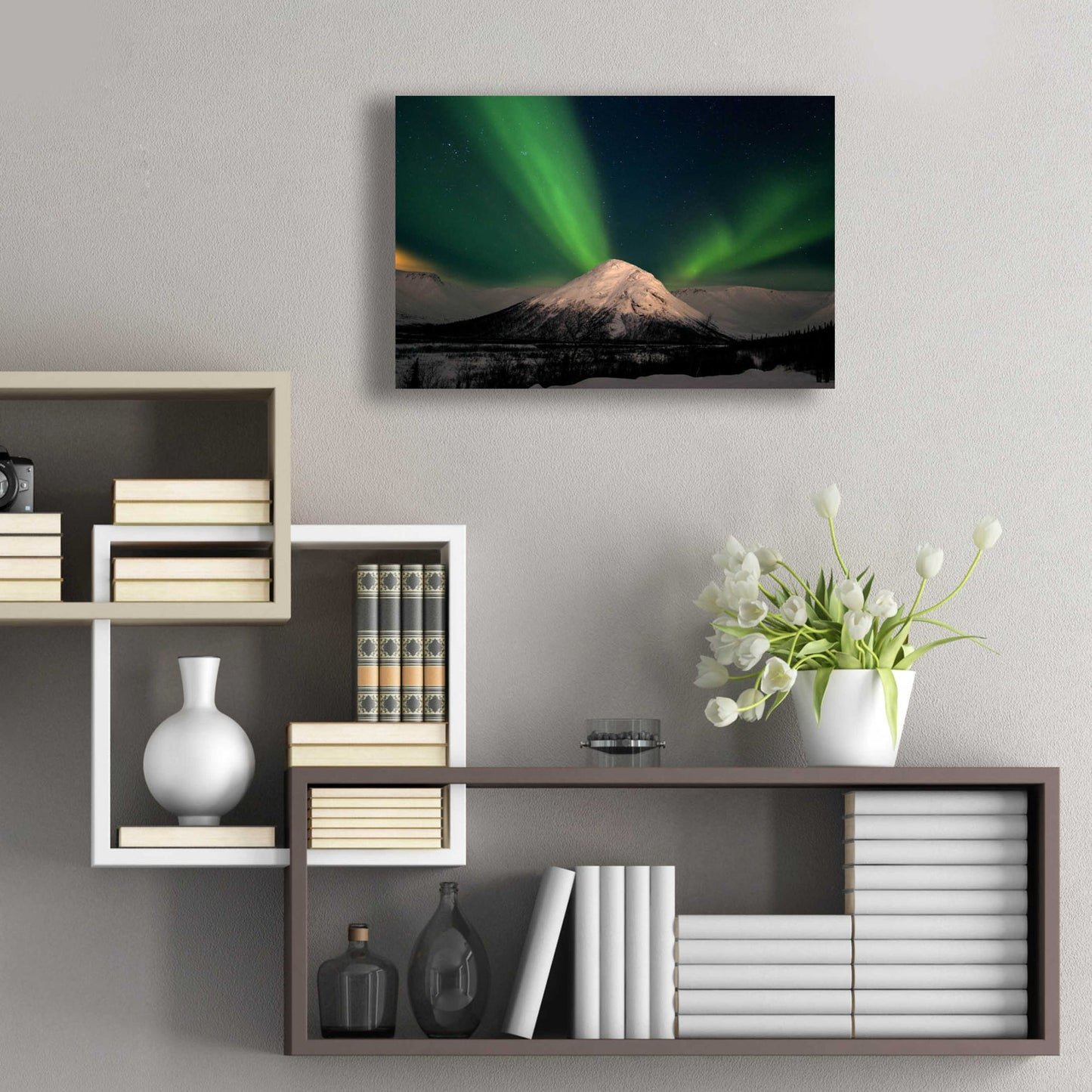 Epic Art 'Northern Lights 7' by Epic Portfolio, Acrylic Glass Wall Art,24x16