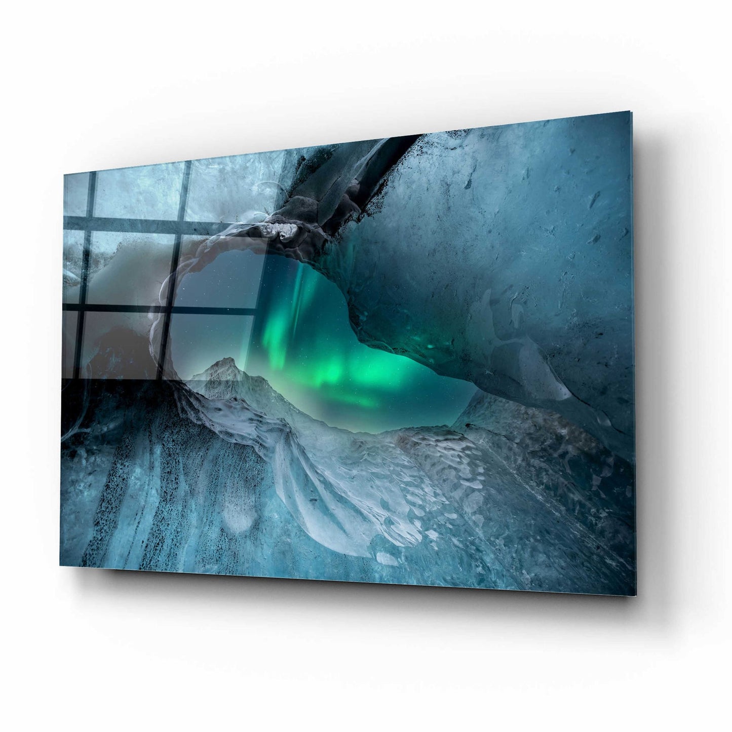 Epic Art 'Northern Lights Aurora Borealis 1' by Epic Portfolio, Acrylic Glass Wall Art,16x12