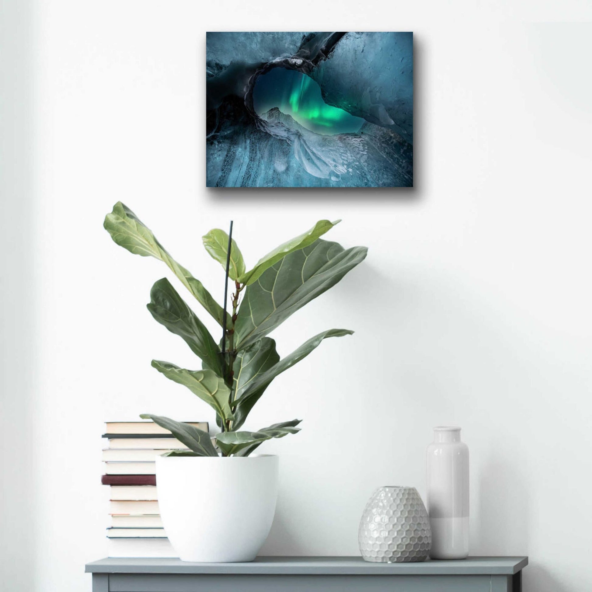 Epic Art 'Northern Lights Aurora Borealis 1' by Epic Portfolio, Acrylic Glass Wall Art,16x12