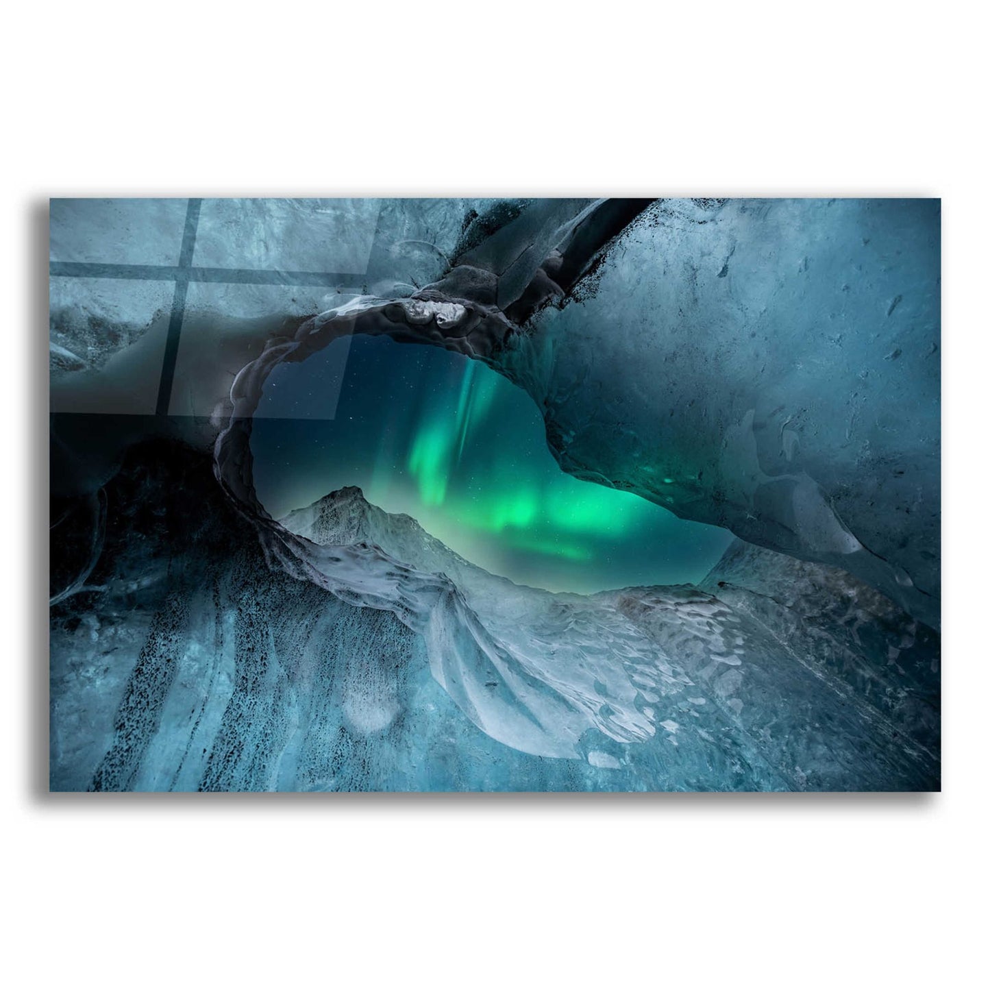 Epic Art 'Northern Lights Aurora Borealis 1' by Epic Portfolio, Acrylic Glass Wall Art,16x12