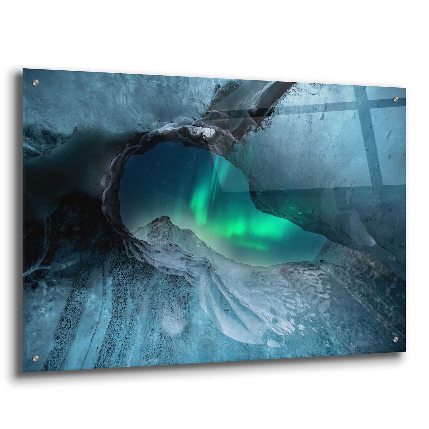 Epic Art 'Northern Lights Aurora Borealis 1' by Epic Portfolio, Acrylic Glass Wall Art,36x24