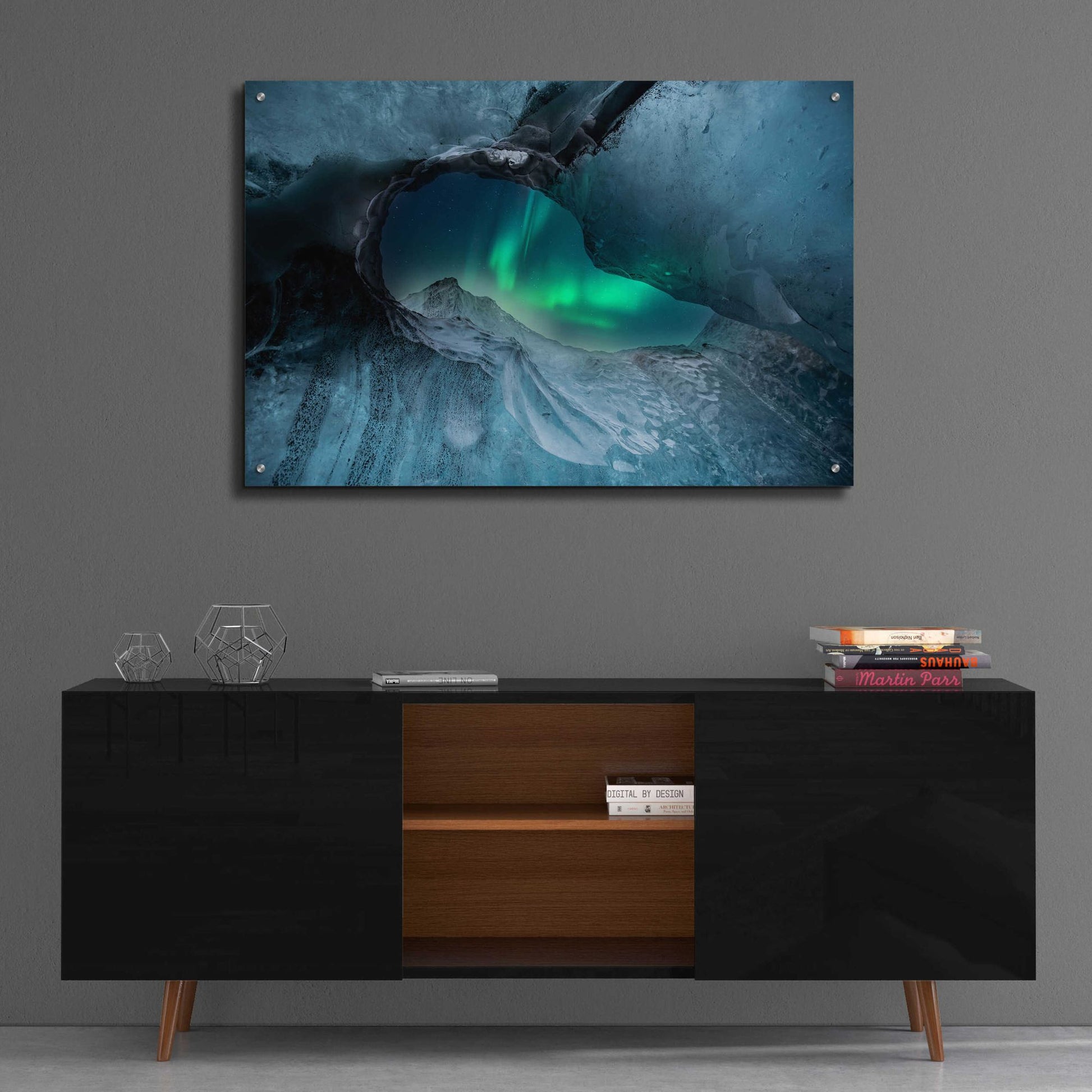 Epic Art 'Northern Lights Aurora Borealis 1' by Epic Portfolio, Acrylic Glass Wall Art,36x24