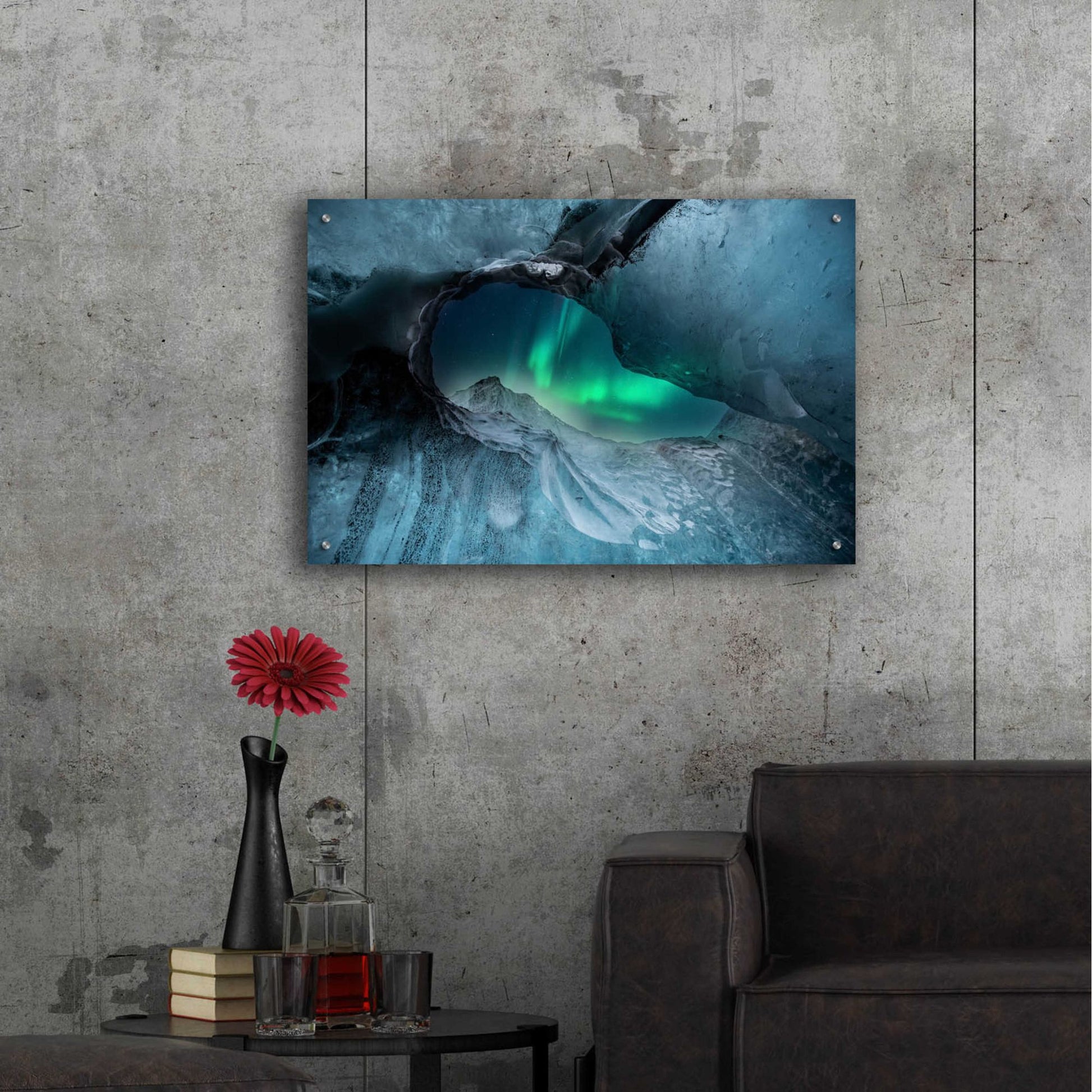 Epic Art 'Northern Lights Aurora Borealis 1' by Epic Portfolio, Acrylic Glass Wall Art,36x24