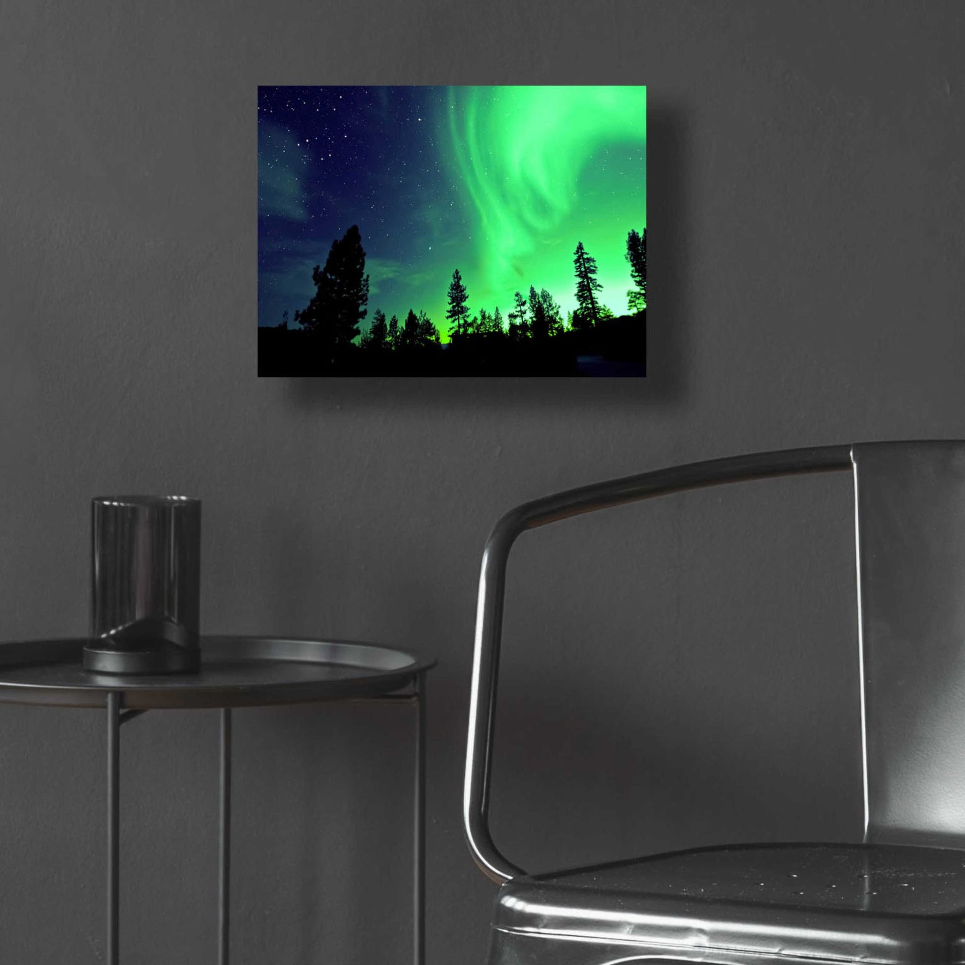 Epic Art 'Northern Lights Aurora Borealis 2' by Epic Portfolio, Acrylic Glass Wall Art,16x12