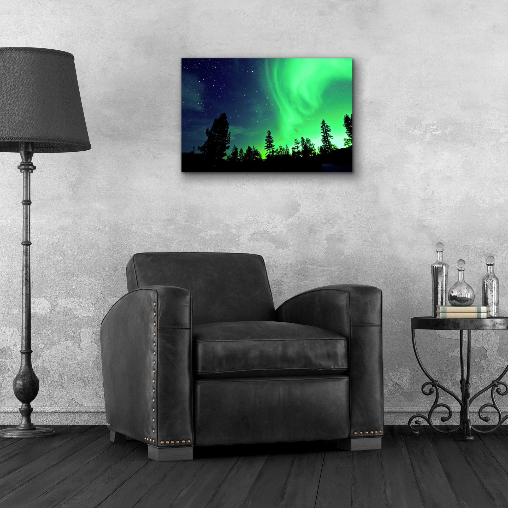 Epic Art 'Northern Lights Aurora Borealis 2' by Epic Portfolio, Acrylic Glass Wall Art,24x16