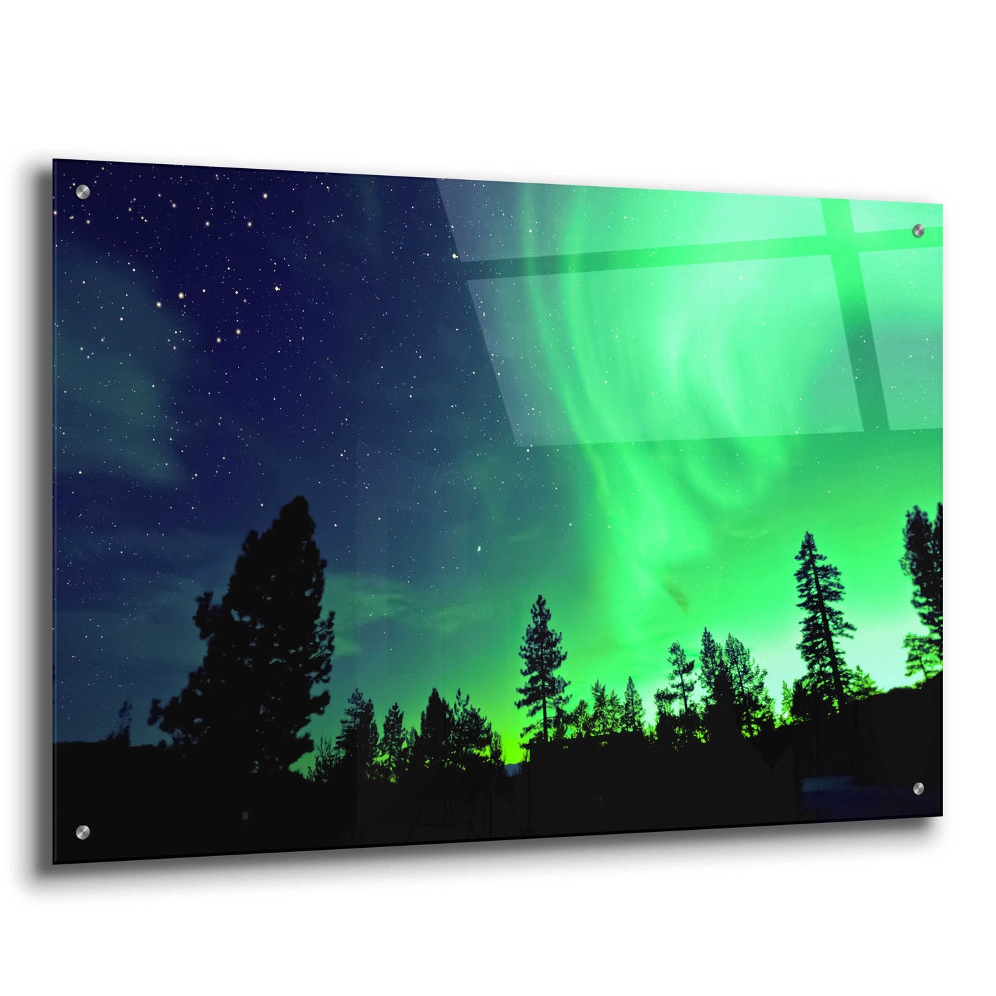 Epic Art 'Northern Lights Aurora Borealis 2' by Epic Portfolio, Acrylic Glass Wall Art,36x24