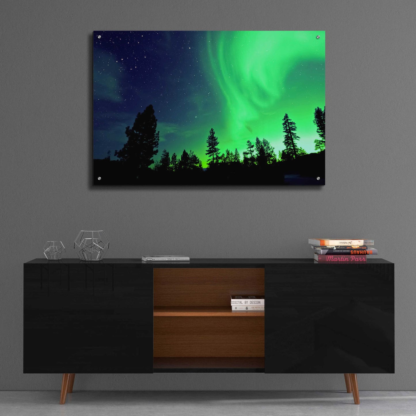 Epic Art 'Northern Lights Aurora Borealis 2' by Epic Portfolio, Acrylic Glass Wall Art,36x24