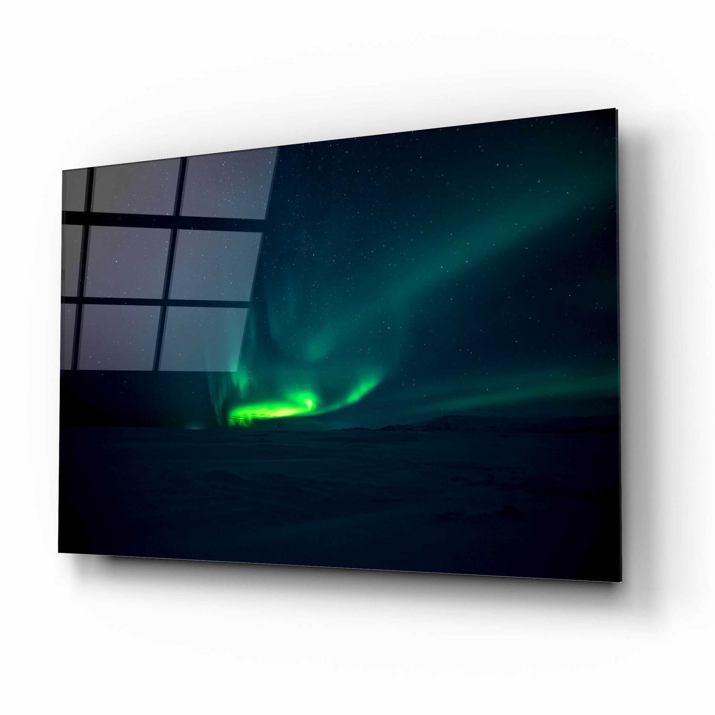 Epic Art 'Northern Lights Aurora Borealis 4' by Epic Portfolio, Acrylic Glass Wall Art,16x12