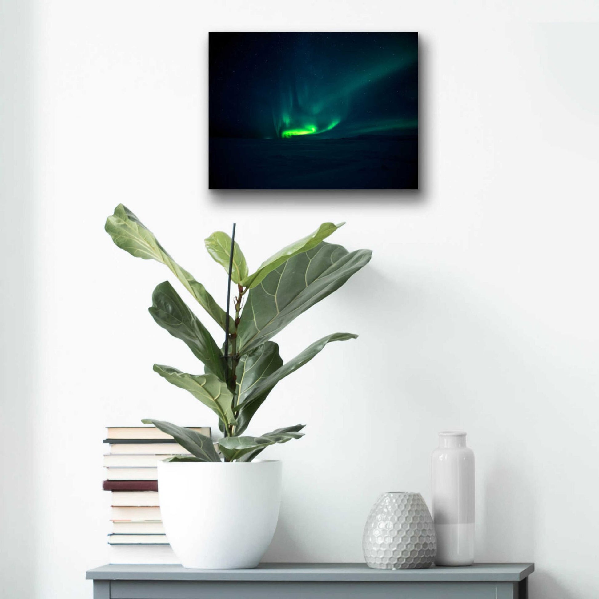 Epic Art 'Northern Lights Aurora Borealis 4' by Epic Portfolio, Acrylic Glass Wall Art,16x12