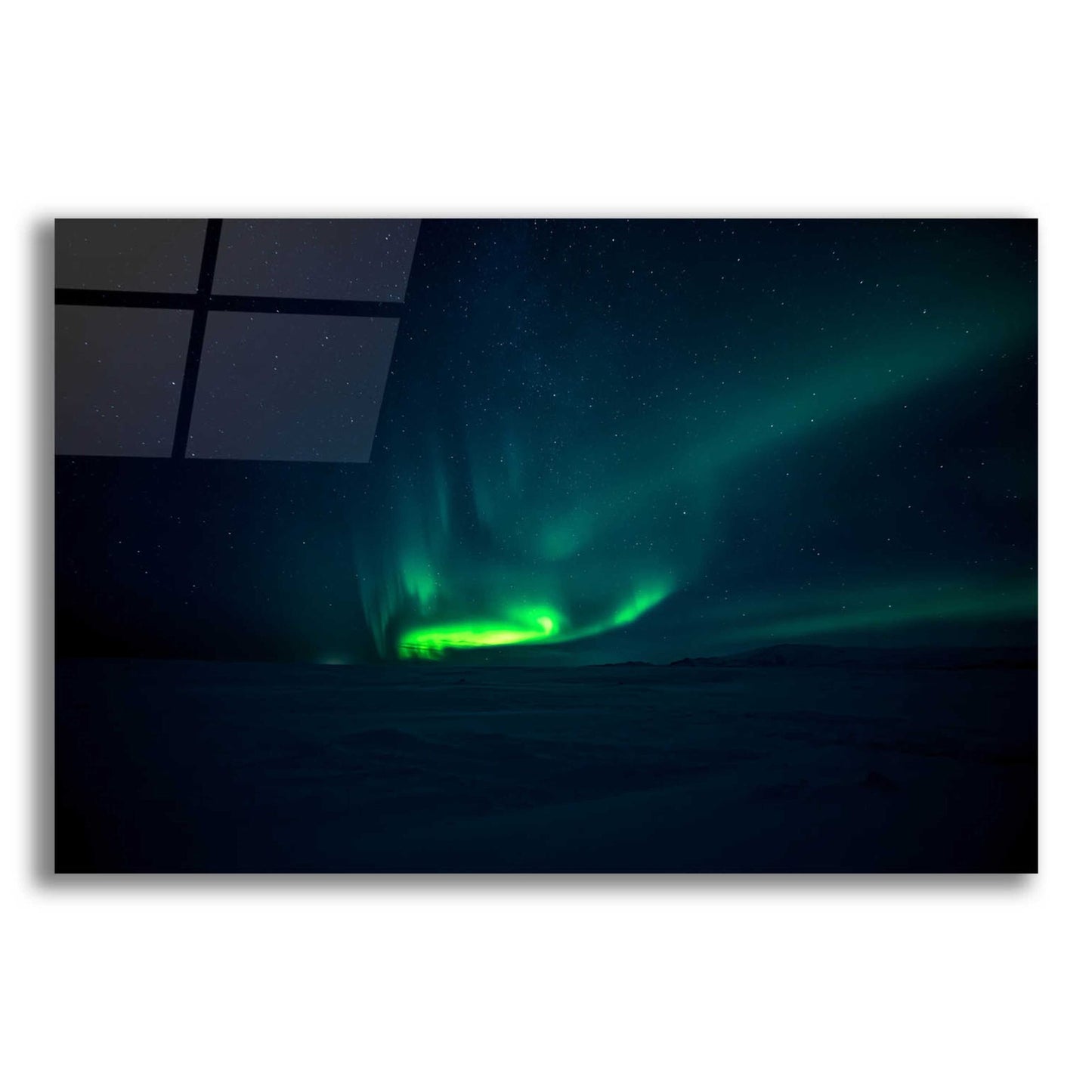 Epic Art 'Northern Lights Aurora Borealis 4' by Epic Portfolio, Acrylic Glass Wall Art,16x12