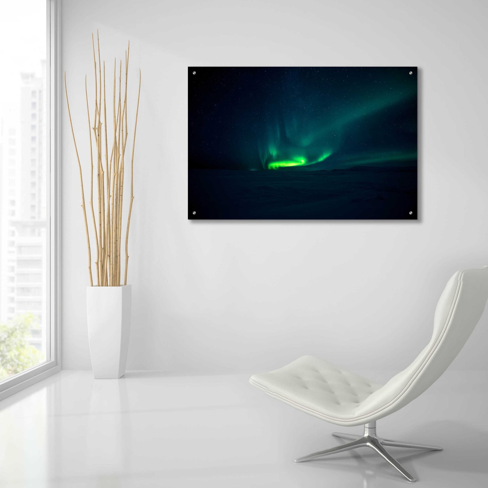 Epic Art 'Northern Lights Aurora Borealis 4' by Epic Portfolio, Acrylic Glass Wall Art,36x24