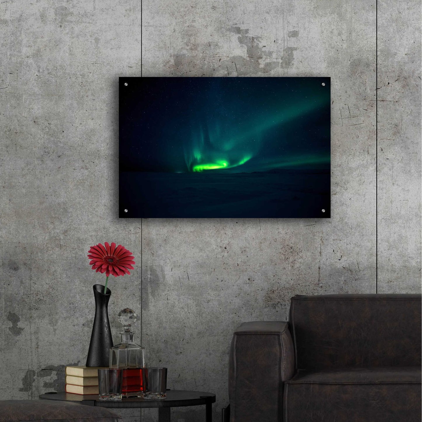 Epic Art 'Northern Lights Aurora Borealis 4' by Epic Portfolio, Acrylic Glass Wall Art,36x24