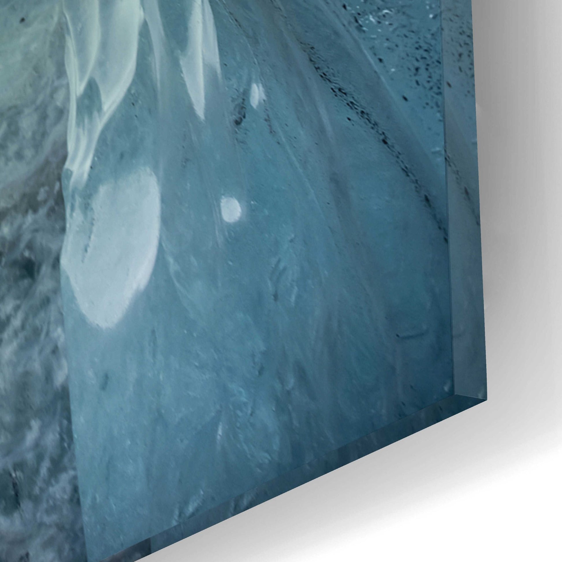 Epic Art 'Northern Lights Aurora Borealis Over Glacier Ice 1' by Epic Portfolio, Acrylic Glass Wall Art,12x16