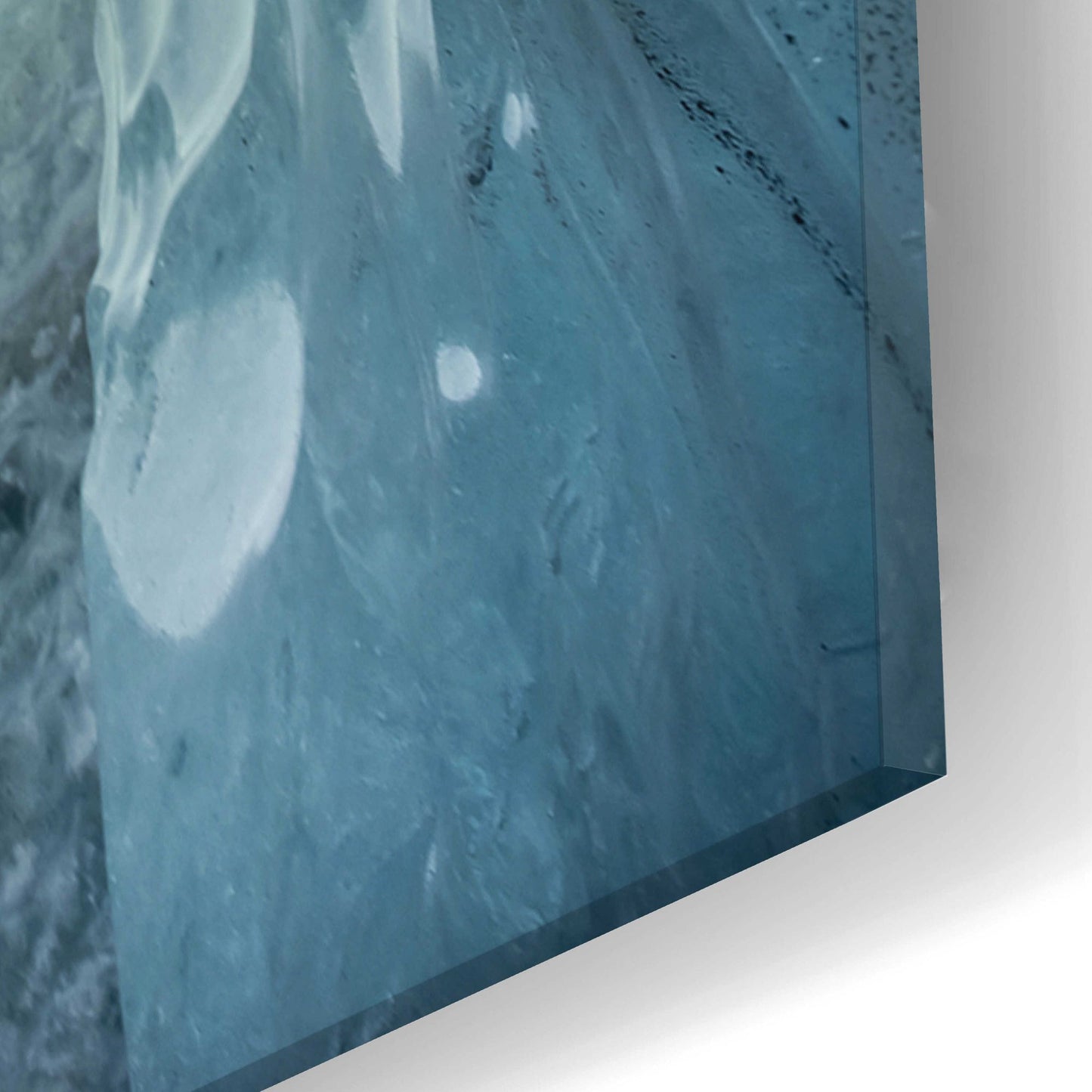 Epic Art 'Northern Lights Aurora Borealis Over Glacier Ice 1' by Epic Portfolio, Acrylic Glass Wall Art,16x24