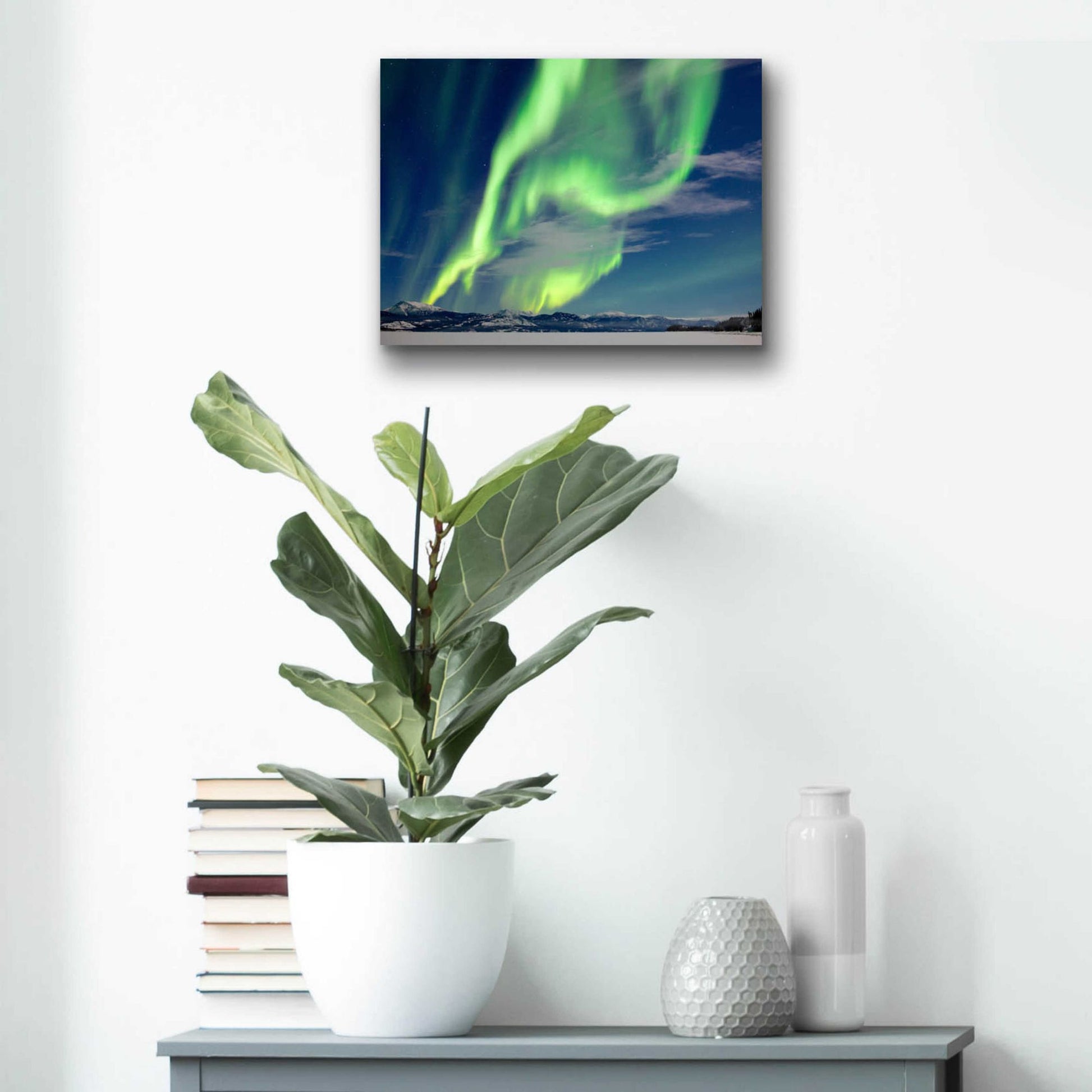 Epic Art 'Spectacular Aurora Borealis Northern Lights' by Epic Portfolio, Acrylic Glass Wall Art,16x12