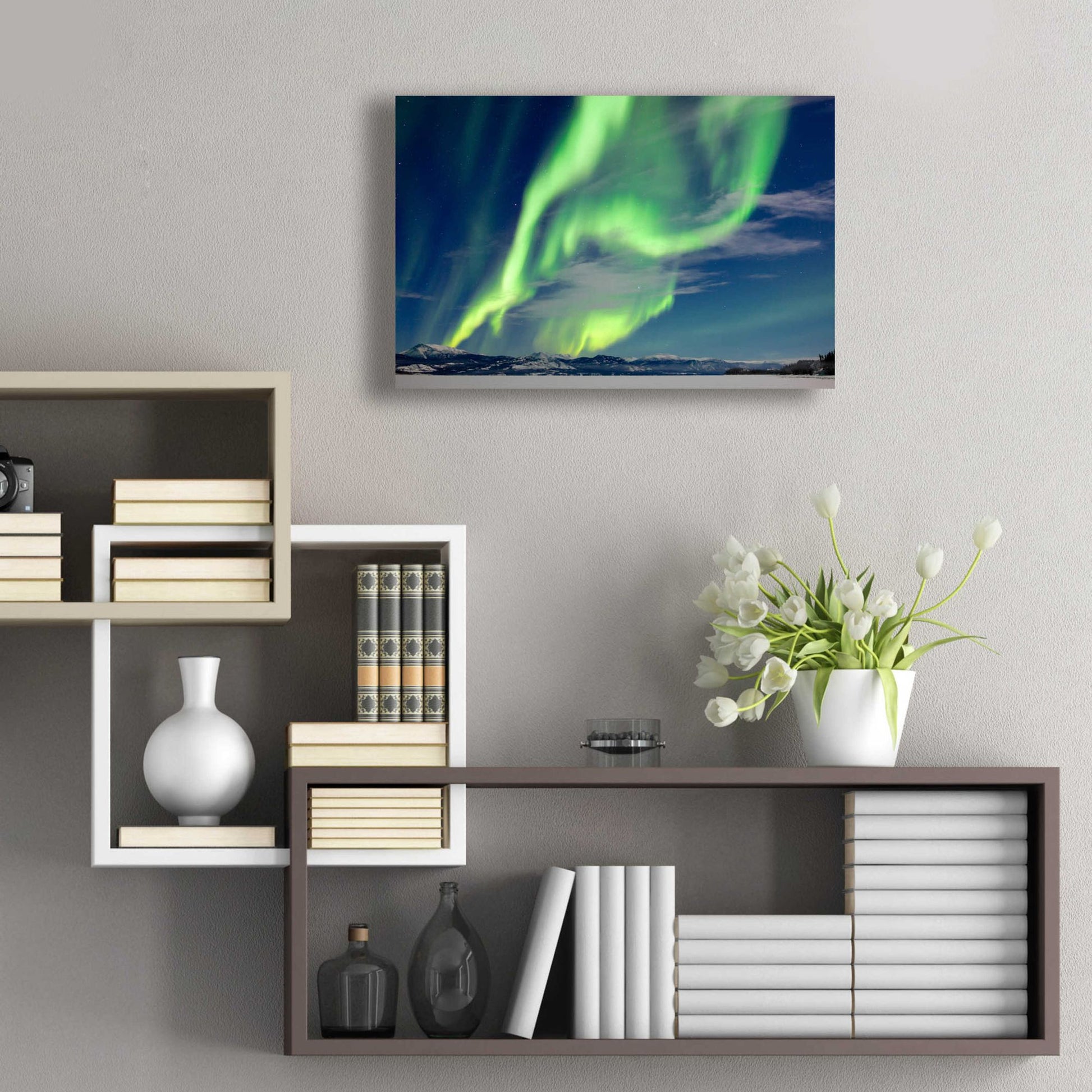 Epic Art 'Spectacular Aurora Borealis Northern Lights' by Epic Portfolio, Acrylic Glass Wall Art,24x16