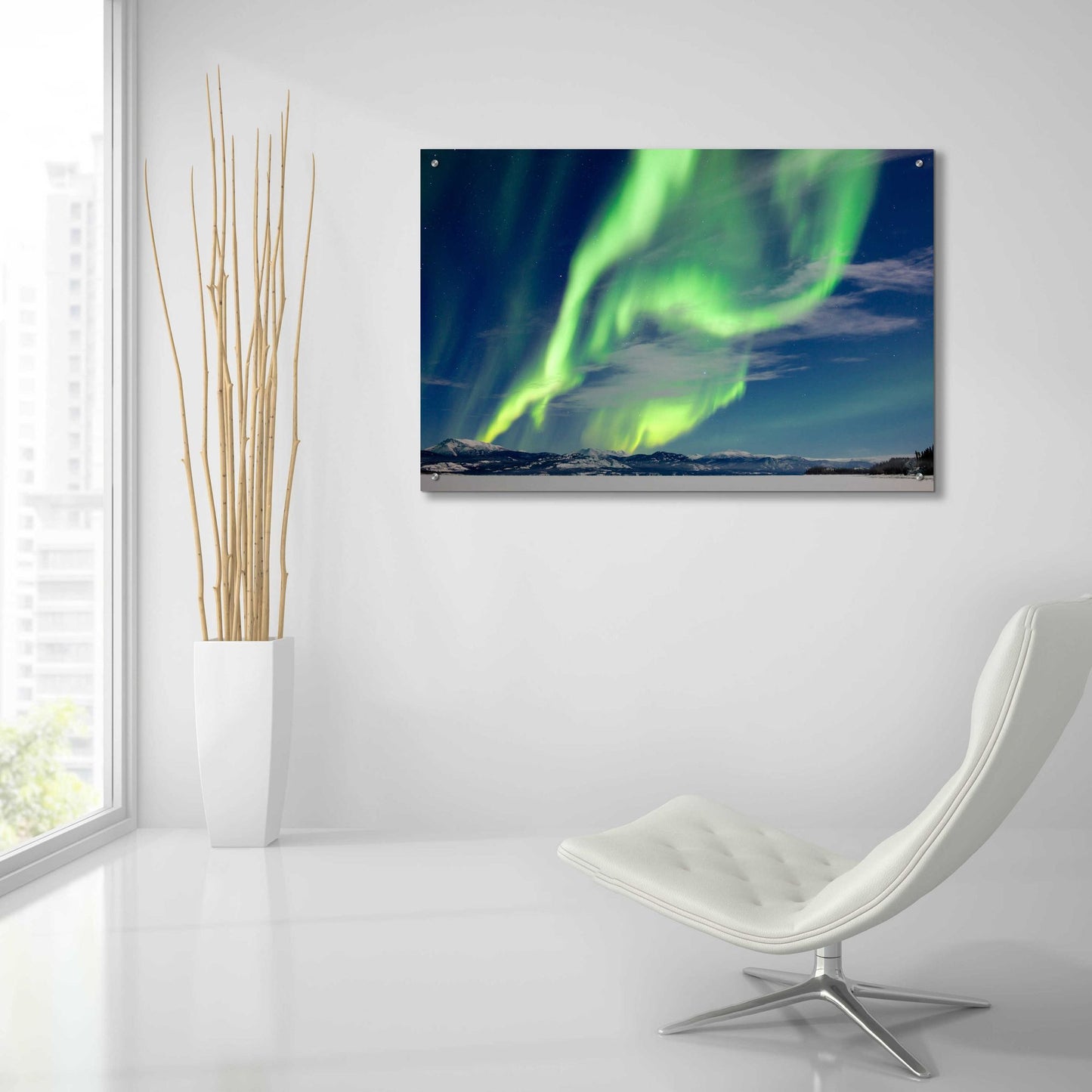 Epic Art 'Spectacular Aurora Borealis Northern Lights' by Epic Portfolio, Acrylic Glass Wall Art,36x24