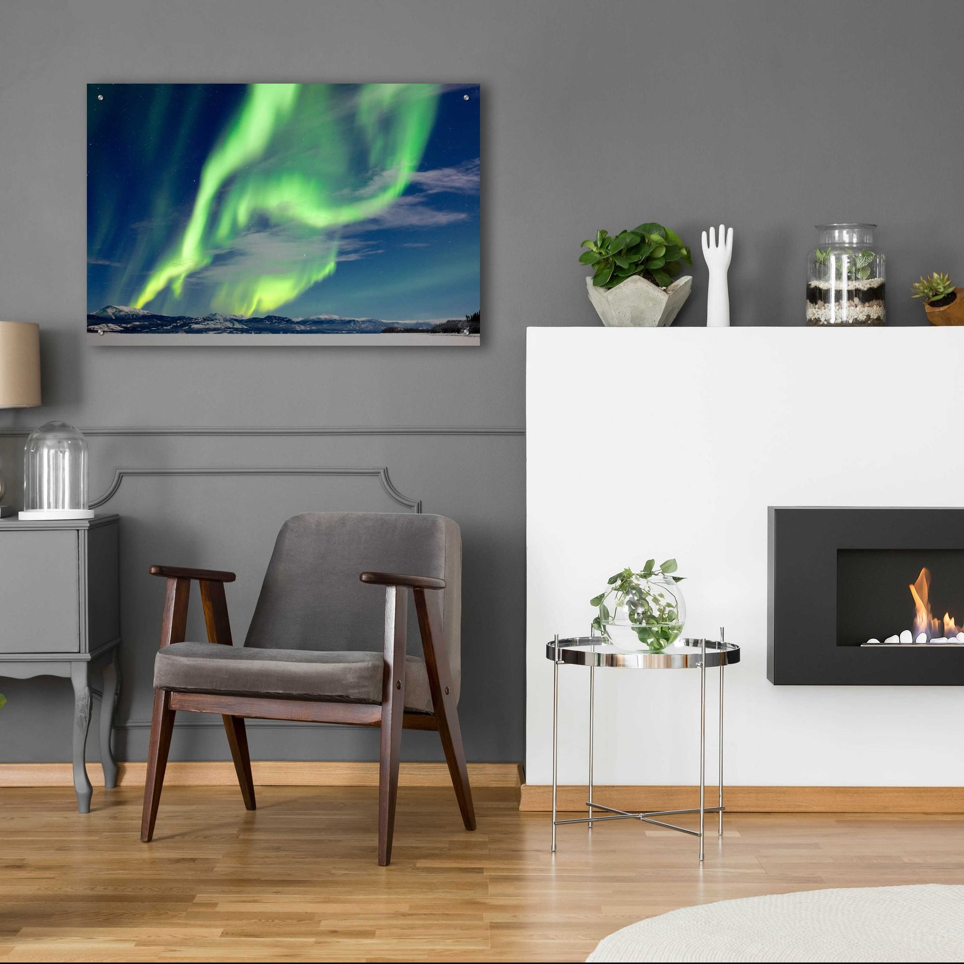 Epic Art 'Spectacular Aurora Borealis Northern Lights' by Epic Portfolio, Acrylic Glass Wall Art,36x24