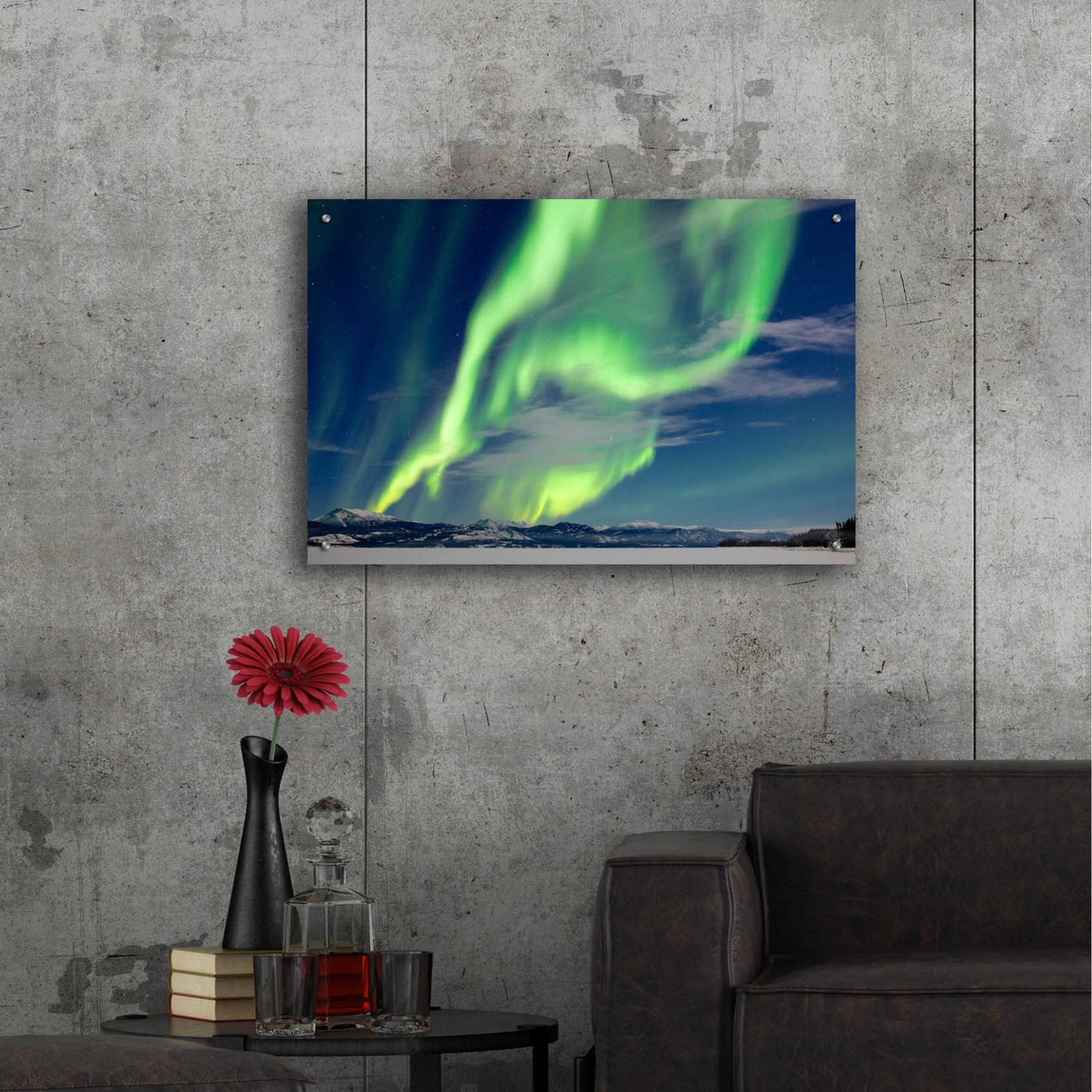 Epic Art 'Spectacular Aurora Borealis Northern Lights' by Epic Portfolio, Acrylic Glass Wall Art,36x24